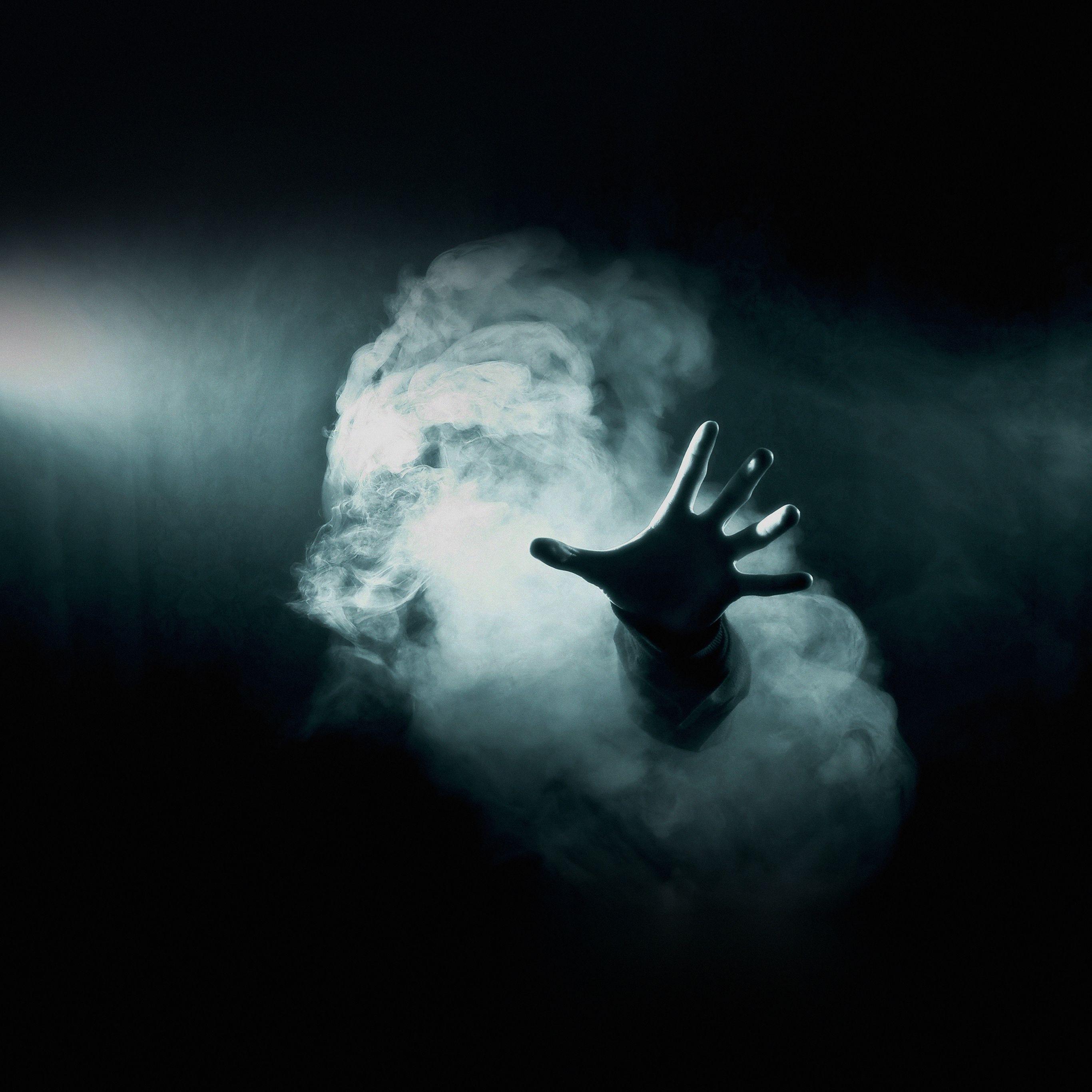 2732x2732 Hand From Smoke Green Dark