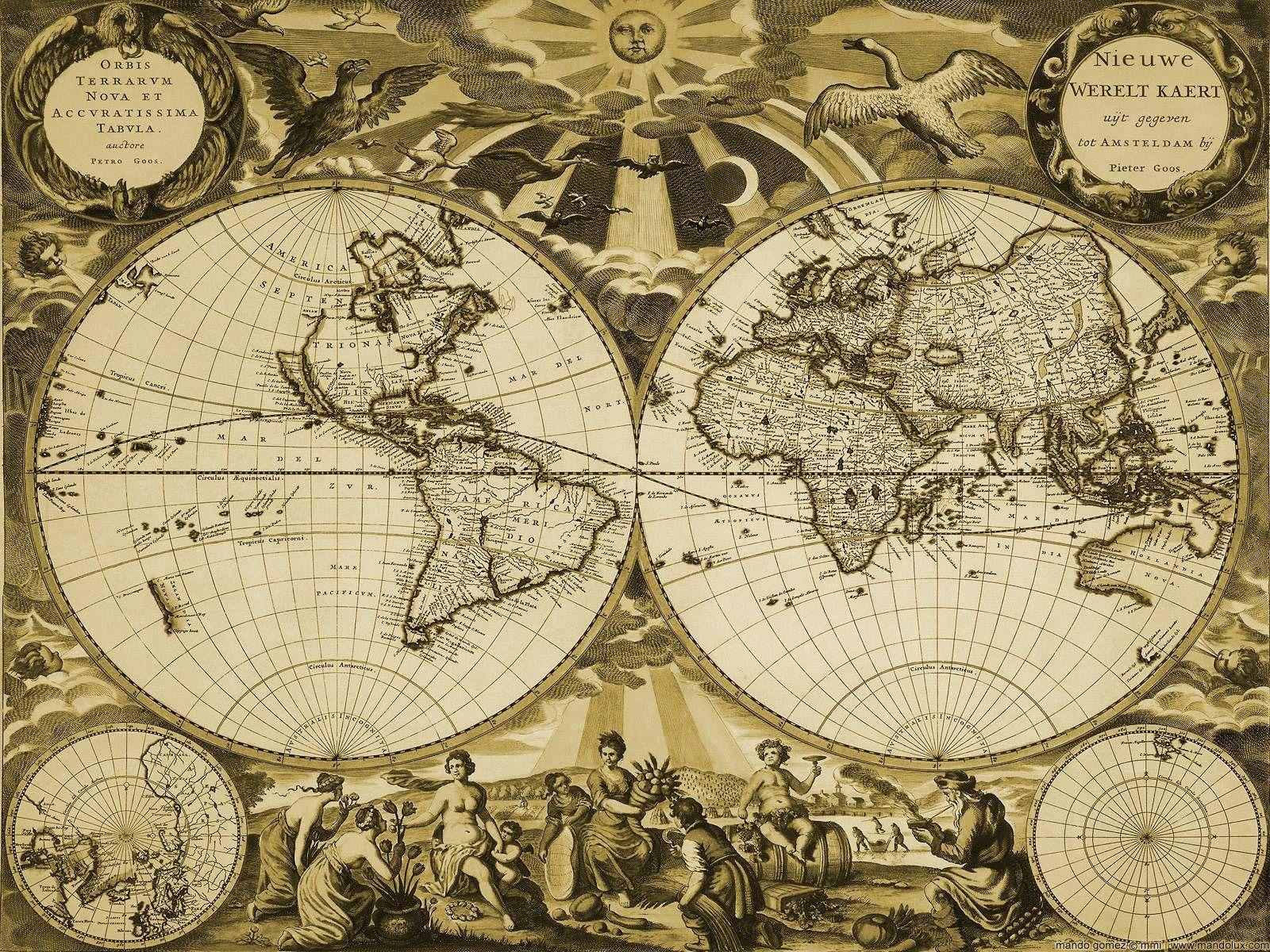 1600x1200 Old Fashioned Compass New Vintage Map Wallpaper