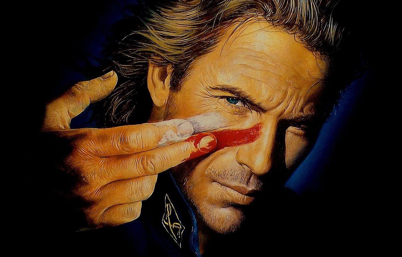 1332x850 Wallpaper sword, soldier, ken, face, blade, Kevin Costner, war paint, native american, lieutenant of the cavalry, lieutenant Dunbar, Dunbar, Dance With Wolves image for desktop, section фильмы