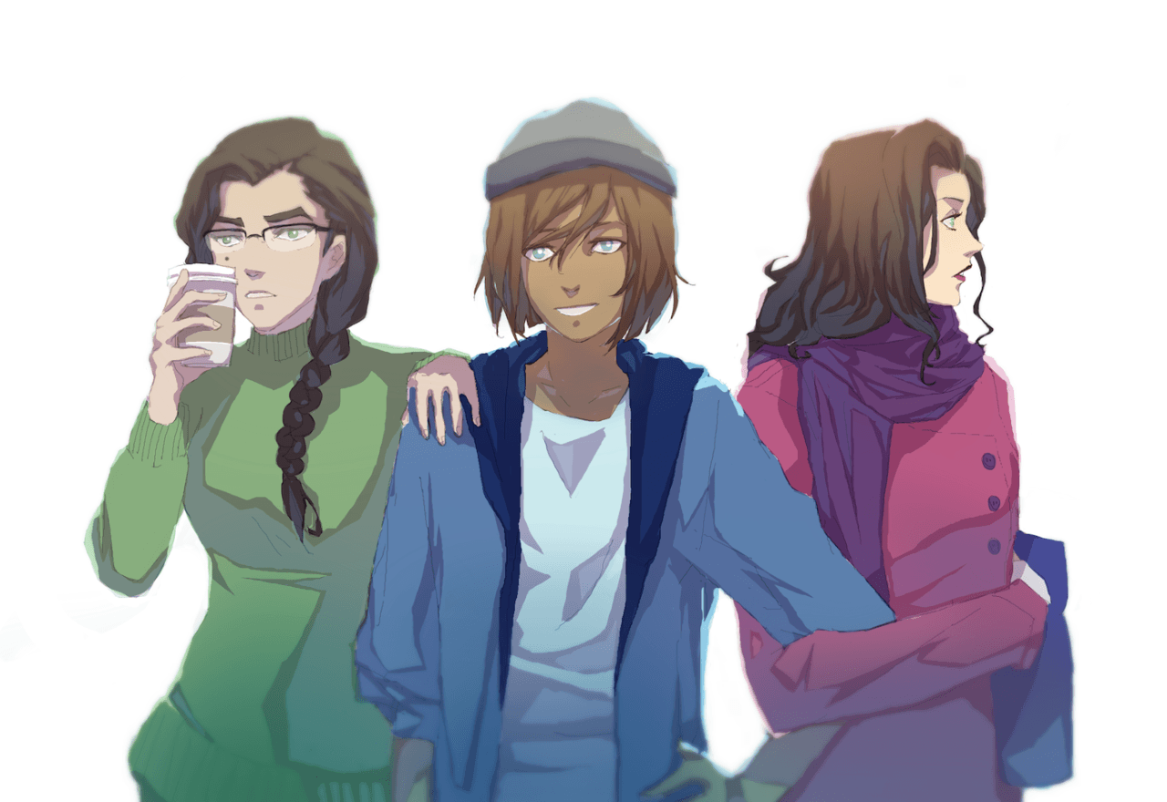 1280x880 Here have some modern AU Kuvira, Korra and Asami. Avatar: The Last Airbender / The Legend of Korra