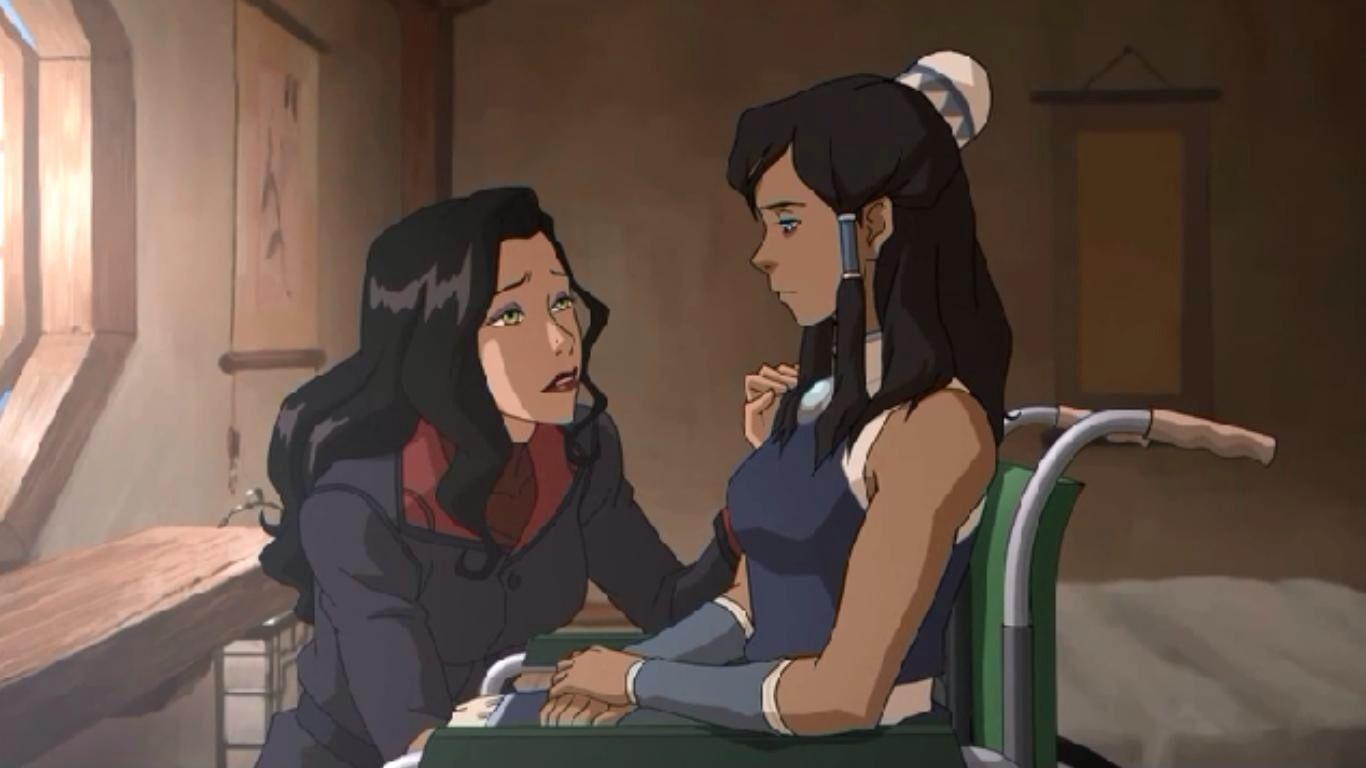 1366x768 Korra and Asami.: The Legend of Korra Photo