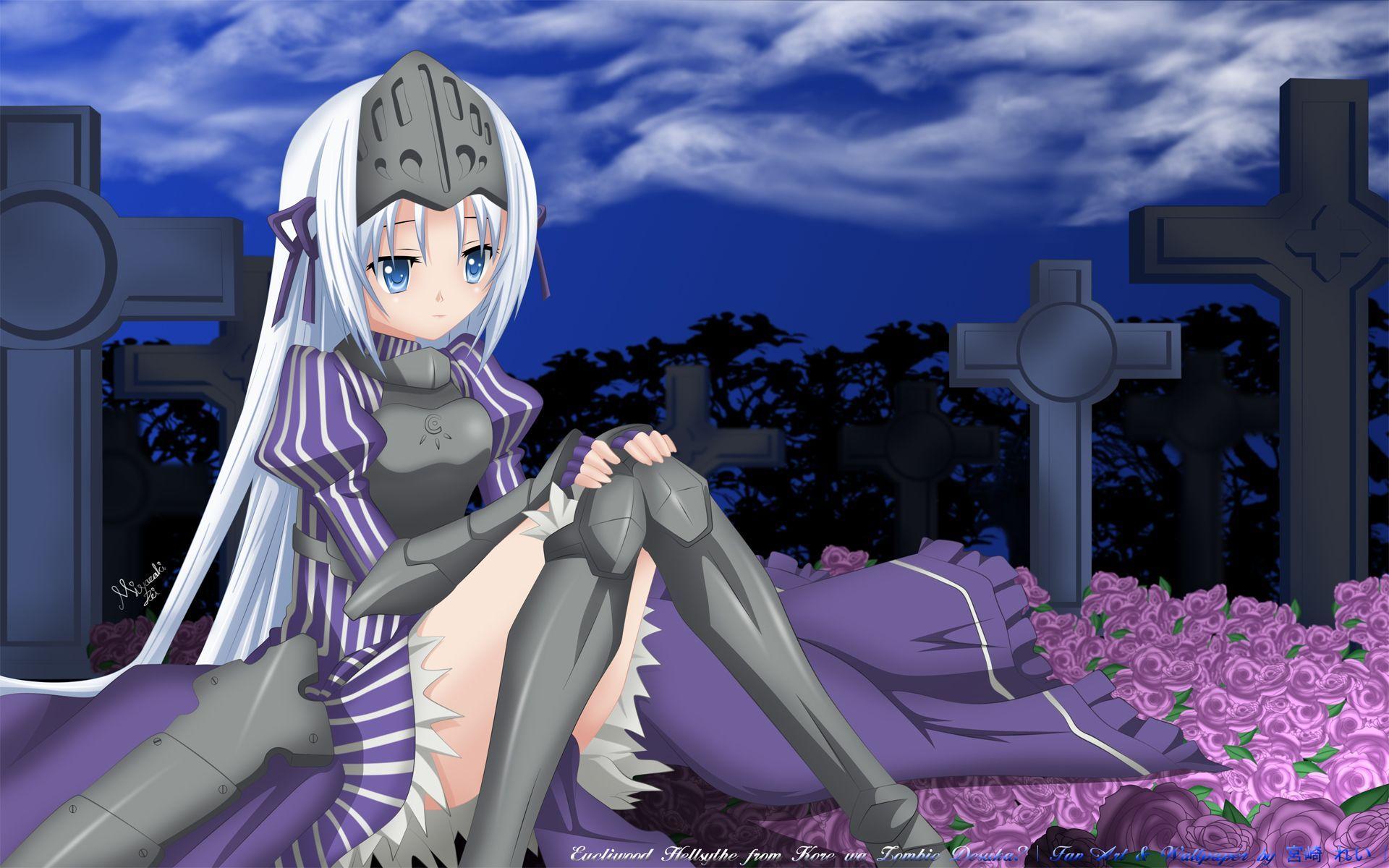 1920x1200 Eucliwood HELLSCYTHE. Kore wa zombie desu ka, Zombie wallpaper, Anime