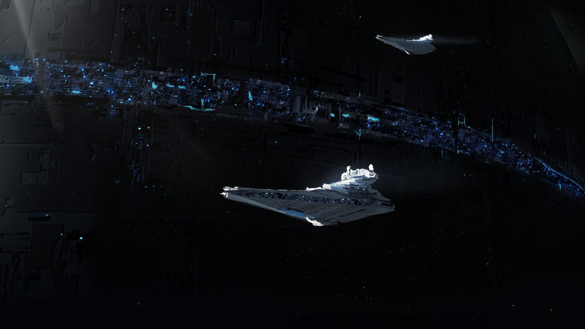 1920x1080 Star Wars Spaceship Imperial Forces Digital Art Science Fiction Star Wars Ships Star Destroyer Wallpaper:1920x1080