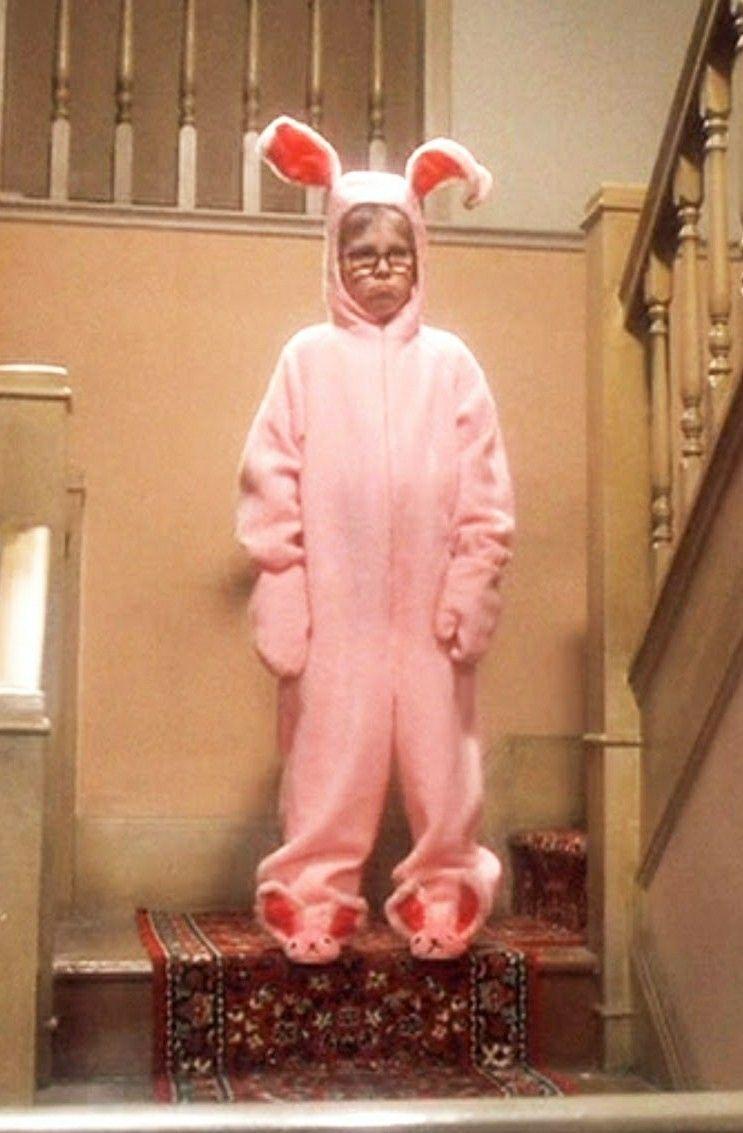 743x1133 A Christmas Story. You look like a deranged Easter Bunny. Christmas story bunny costume, A christmas story, Christmas story movie