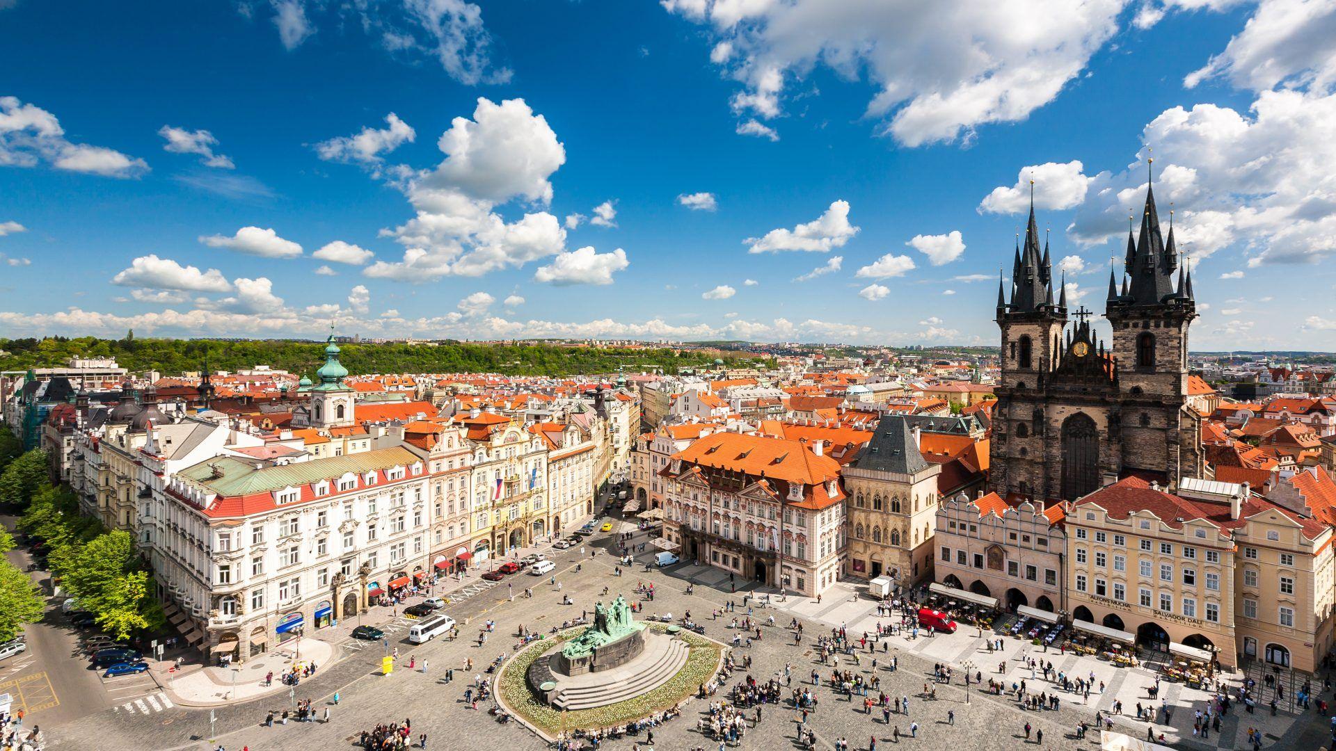 1920x1080 Prague Square In The Center Of The Old Town :