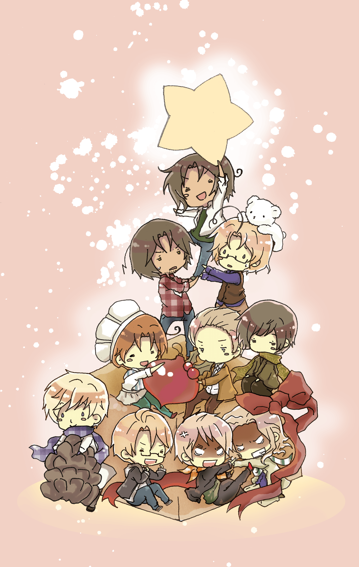 1496x2362 Chibi Xmas. Anime christmas, Hetalia fanart, Hetalia