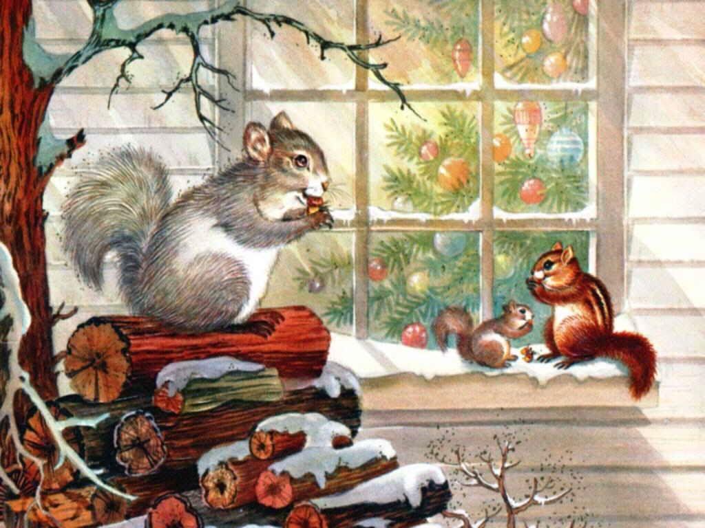 1024x768 Vintage Christmas