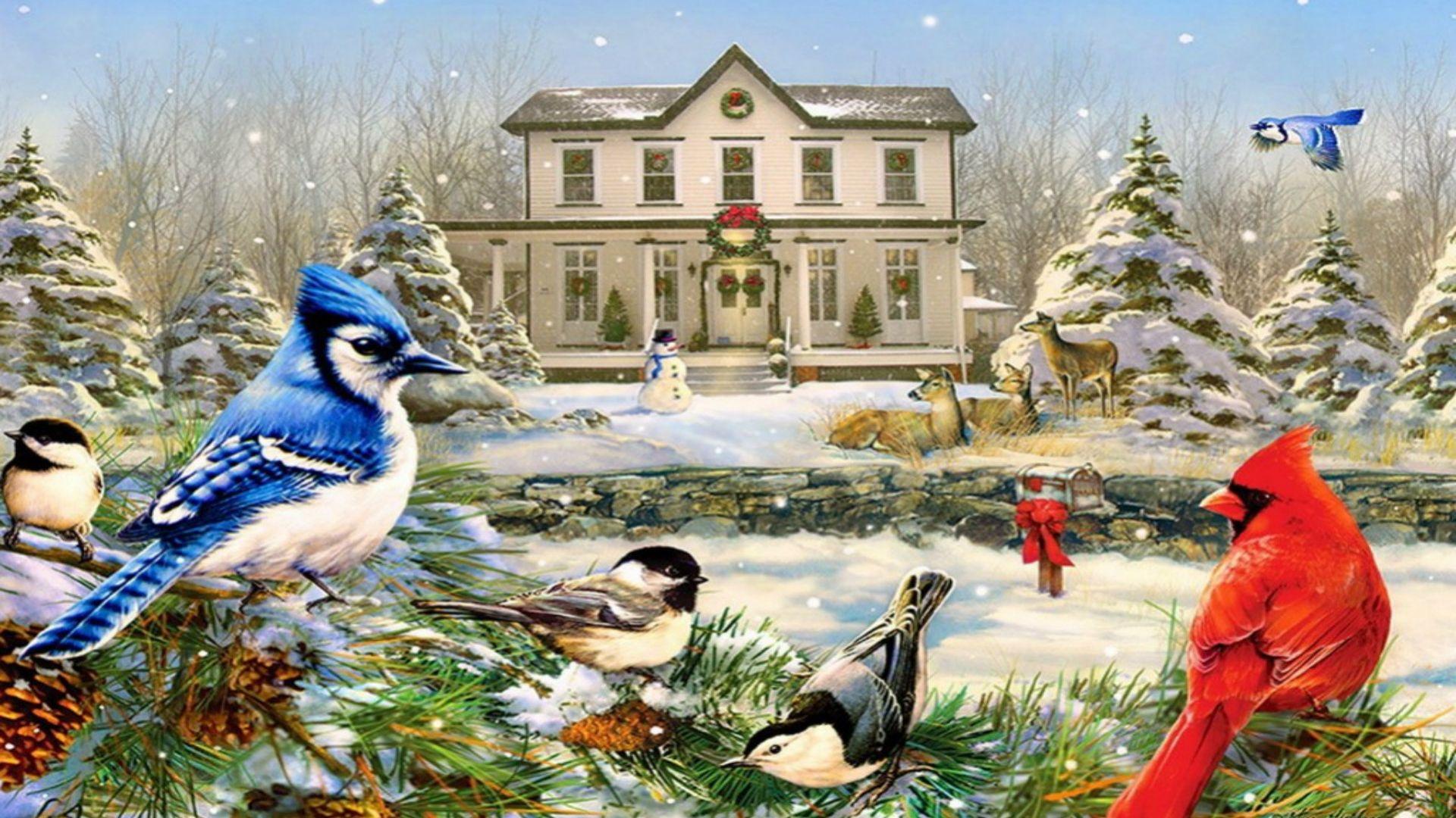1920x1080 Old Fashioned Christmas Desktop Wallpaper