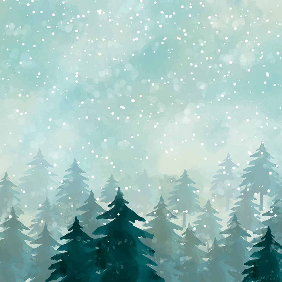 Watercolor Winter Background