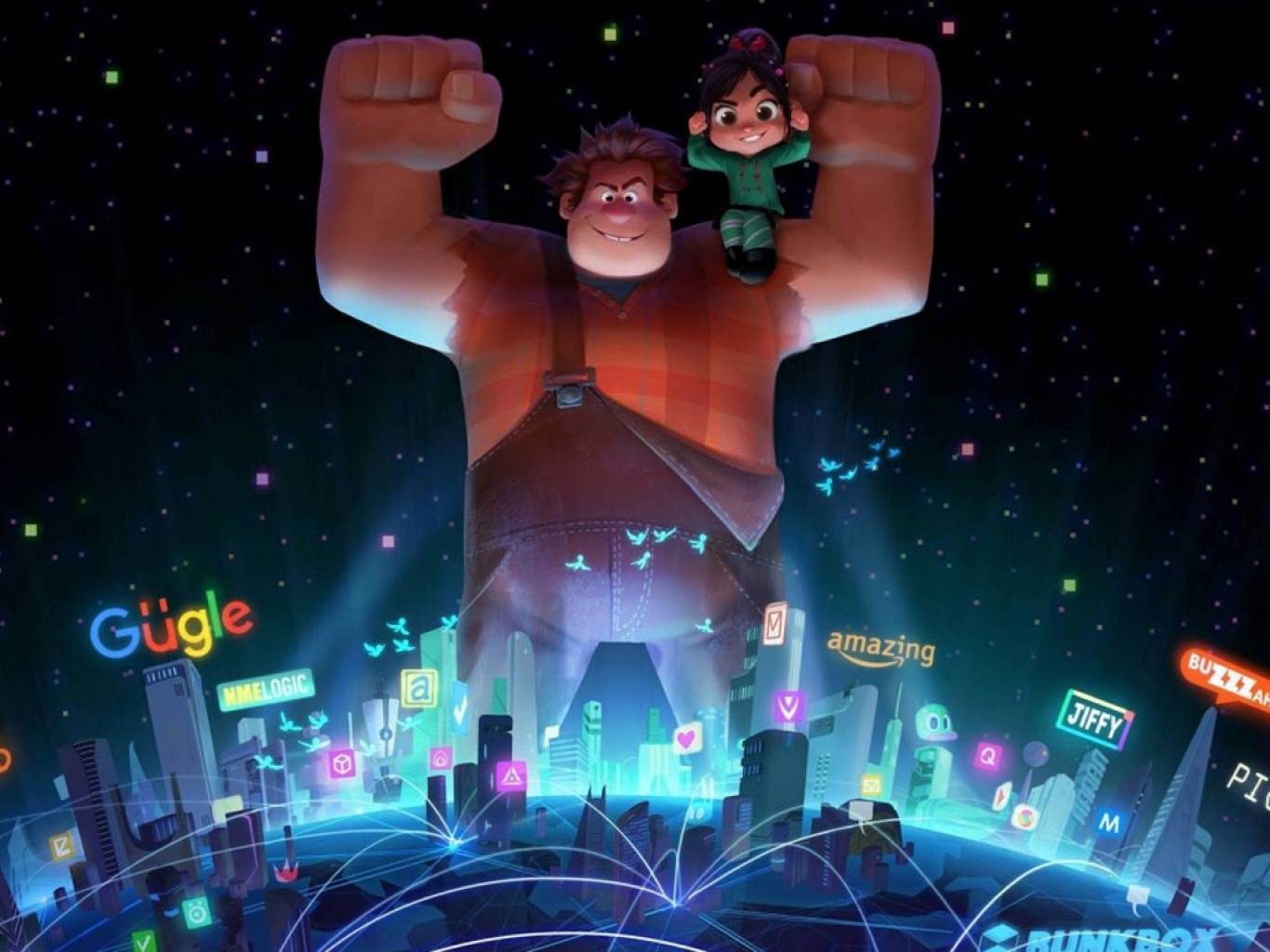 1366x1024 Wreck It Ralph 2 Movie HD Wallpaper. Wreck It Ralph 2 HD Movie Wallpaper Free Download (1080p To 2K)