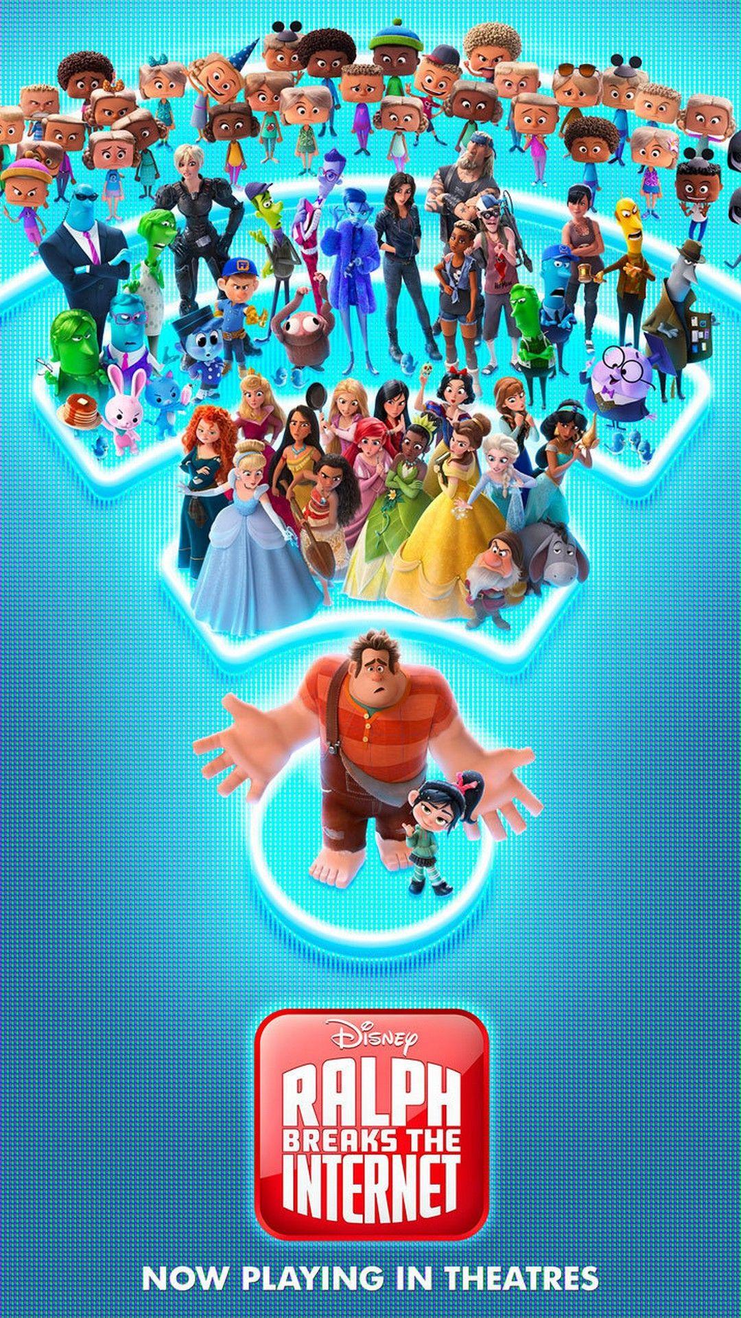 1080x1920 Wreck It Ralph 2 2018 Movie Poster Movie Poster Wallpaper HD