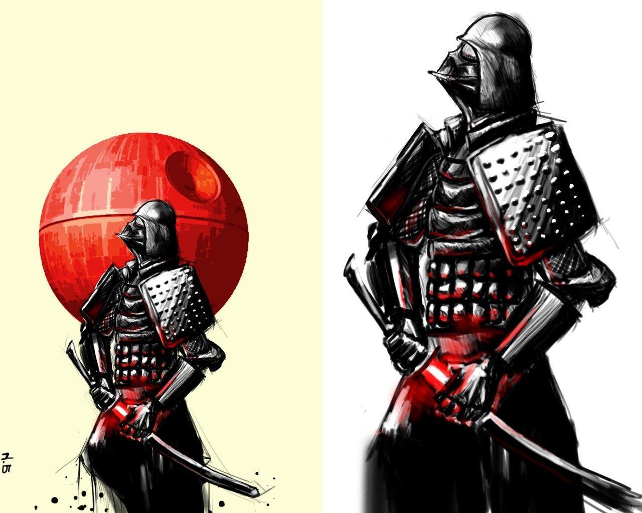 1280x1024 Star Wars Samurai Wallpaper