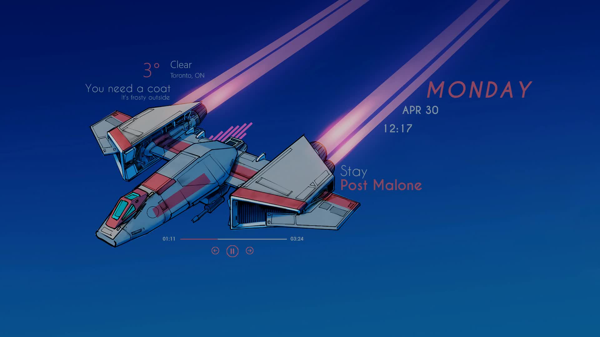 1920x1080 Rainmeter Desktop V4.1 GIF