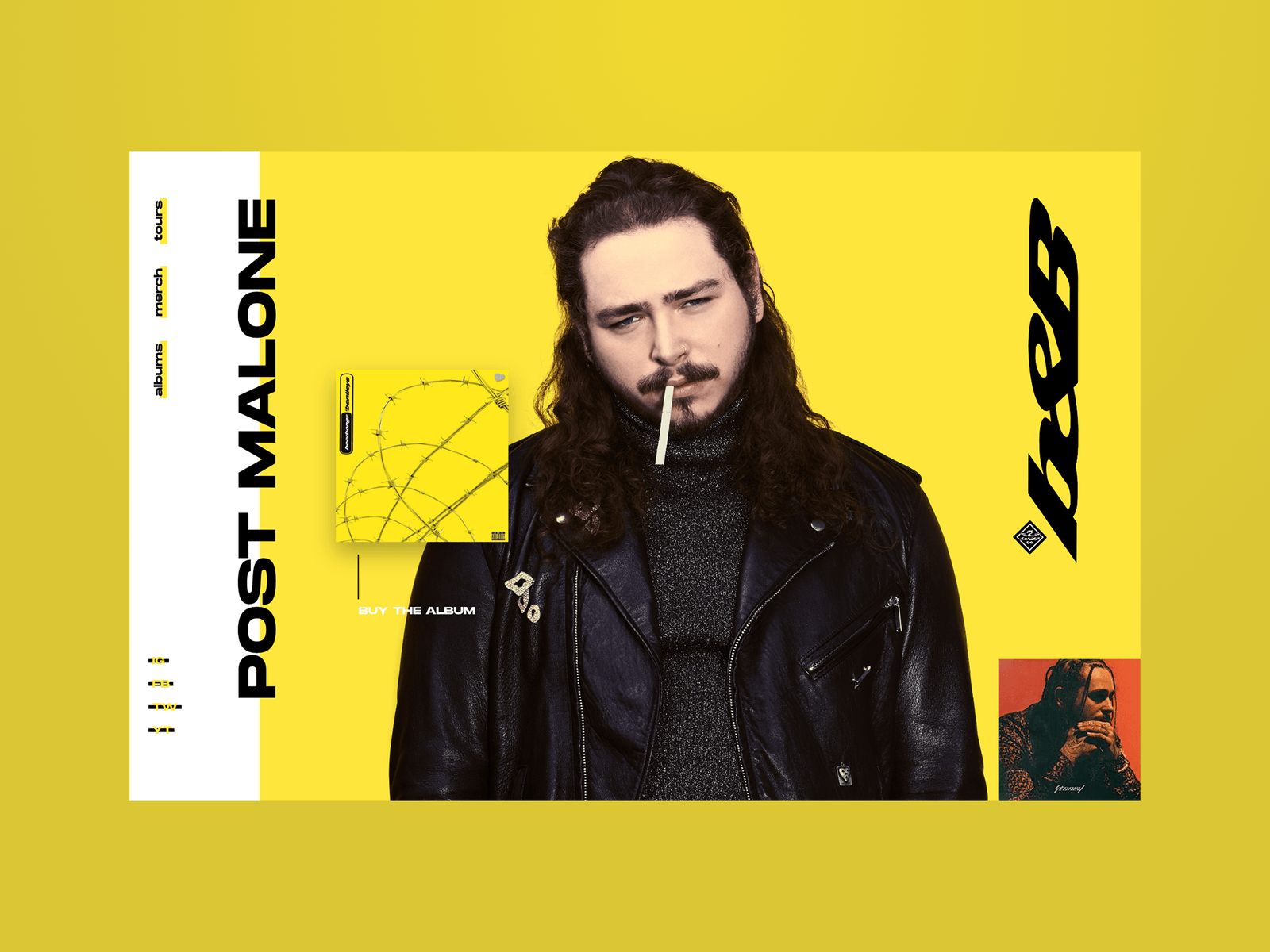 1600x1200 Post Malone Website
