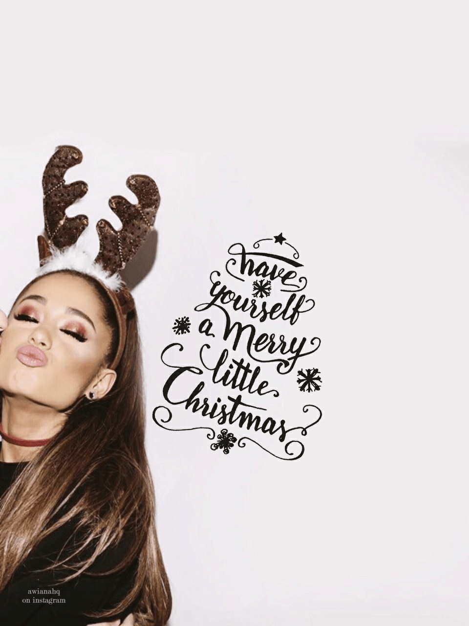 960x1280 Ariana Grande Christmas HD Wallpaper