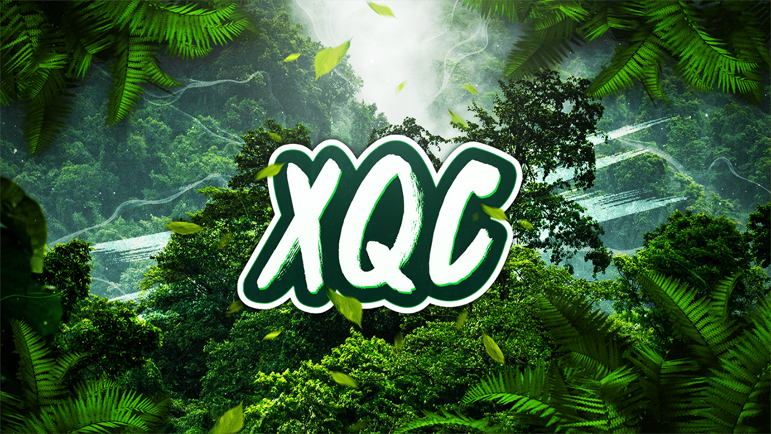 1568x882 xQc Jungle themed wallpaper i made :)