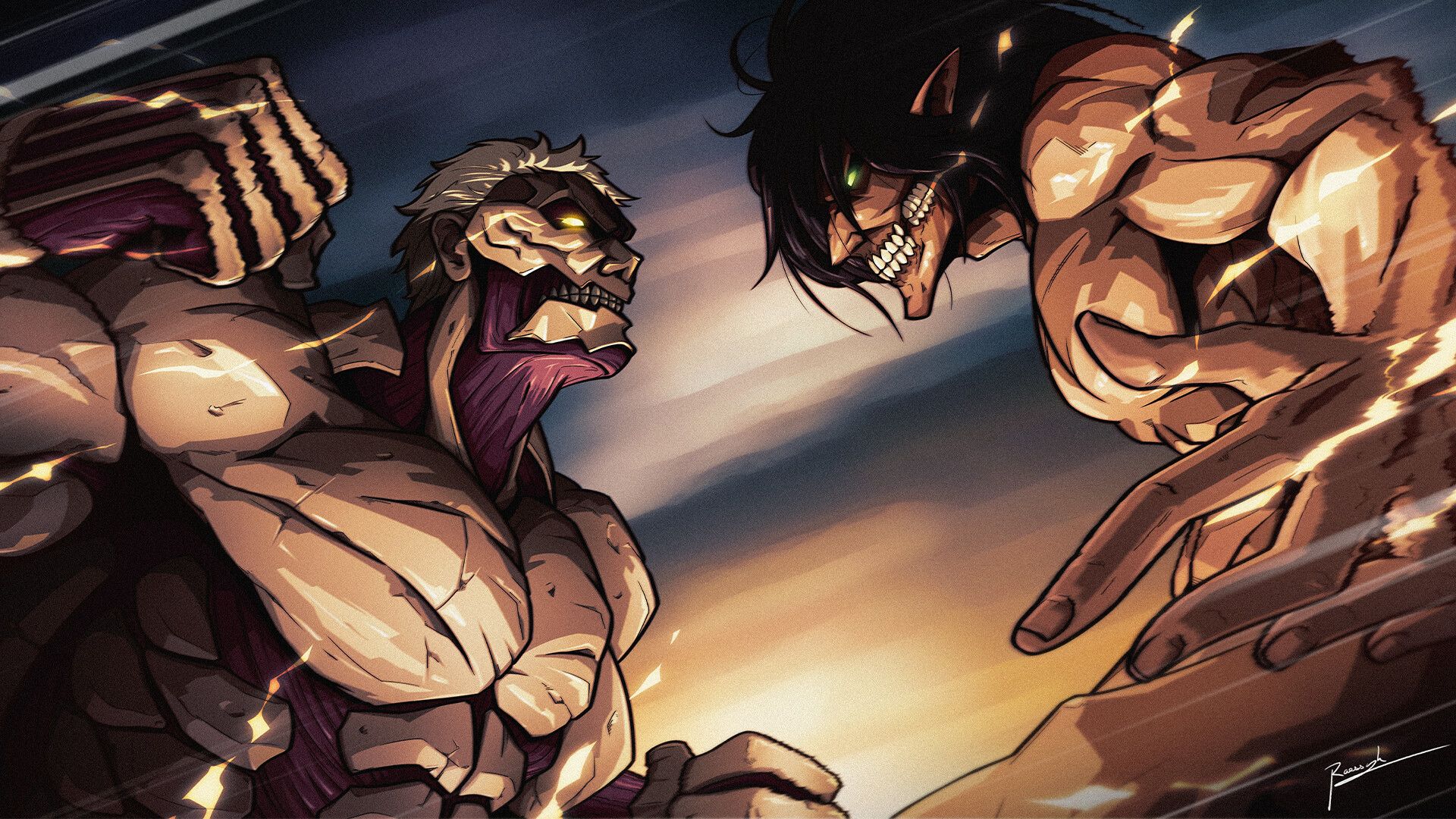 1920x1080 Eren vs Reiner