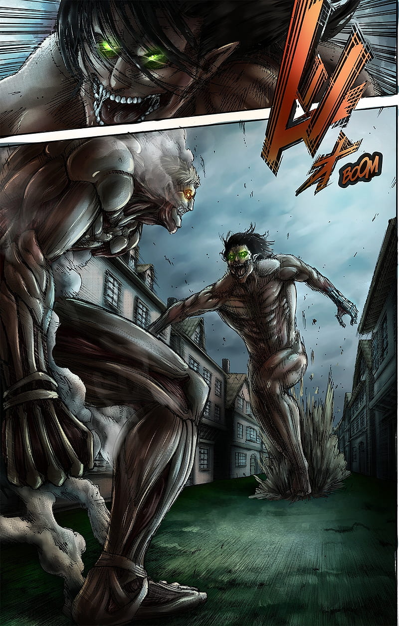 800x1254 Aot, attack on titan, aot anime, attack on titan, riner, eren vs riner, aot manga, HD phone wallpaper