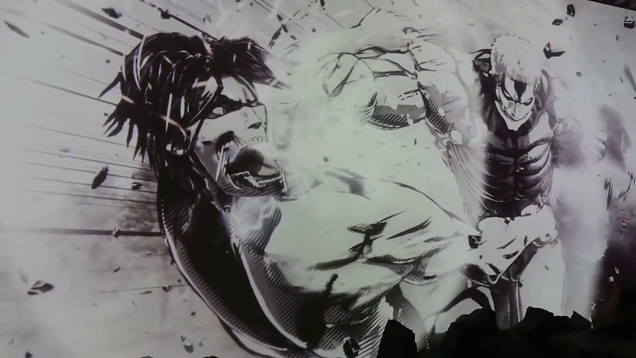 1280x720 Attack on Titan Manga Exhibition: Eren vs. Reiner