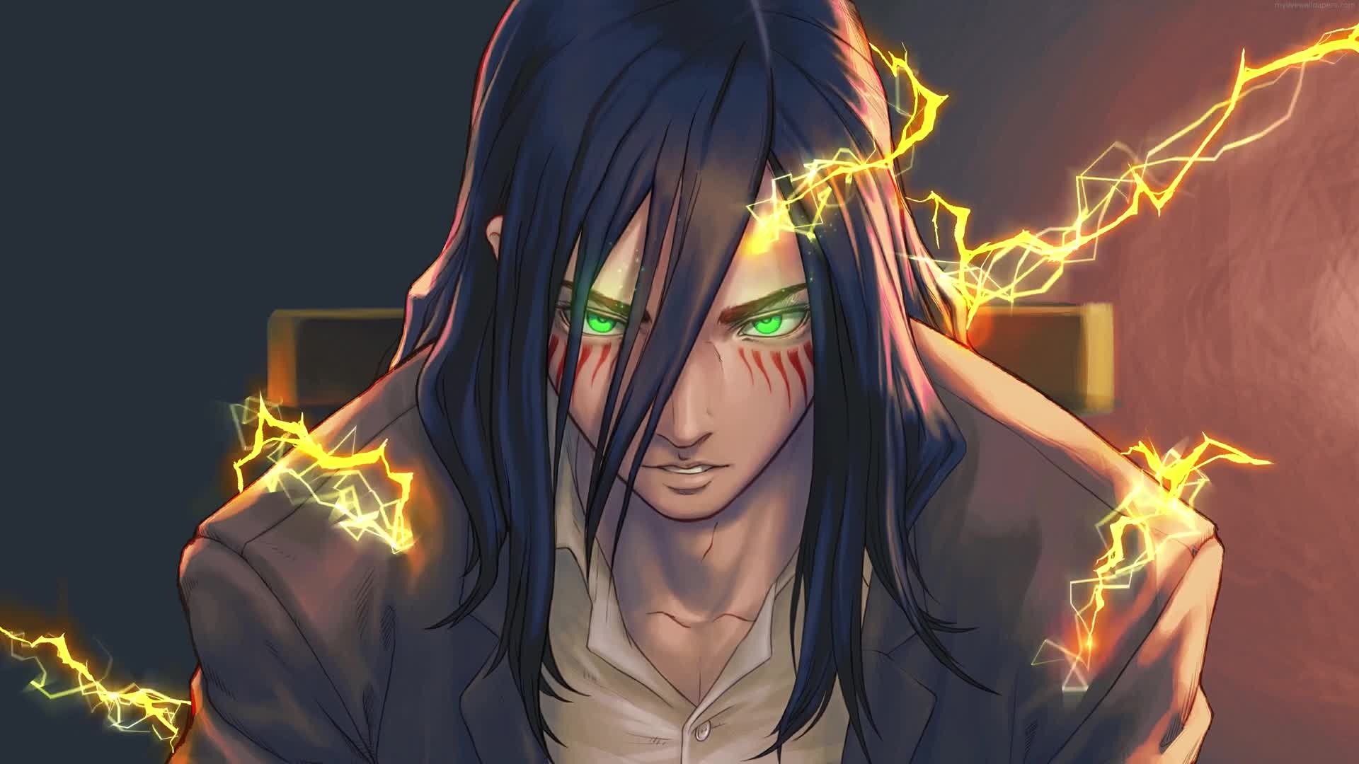 1920x1080 Cool Eren vs Reiner Attack on Titan 4K Live Wallpaper
