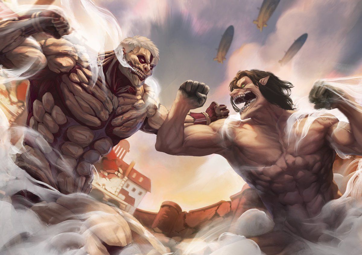 1200x848 Attack on titan - #erenvsreiner #reinerbraun #reiner #erenyeager #eren #AttackOnTitan #FANART #進撃の巨人