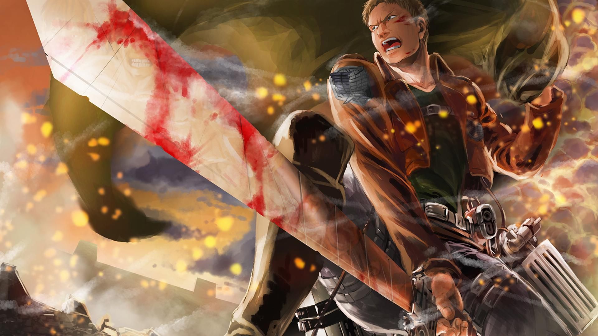 1920x1080 Attack On Titan Reiner Wallpaper