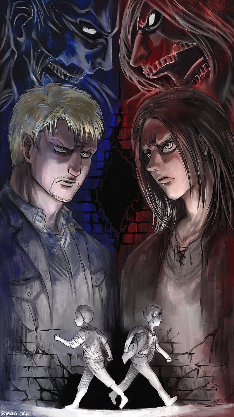 800x1423 Attack on titan, armin, eren, levi, mikasa, reiner, HD phone wallpaper