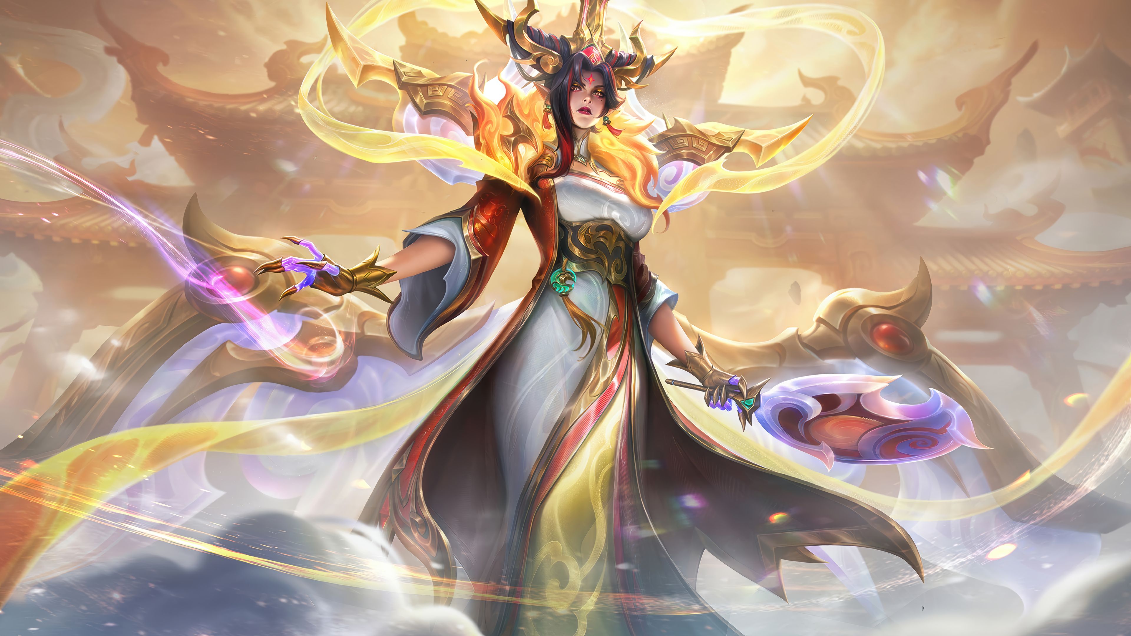 3840x2160 Morgana Lunar Empress Exquisite Skin LoL Wild Rift Wallpaper 4K HD PC