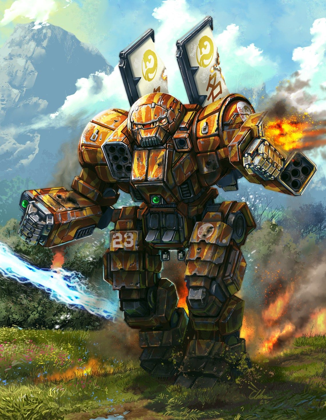 1140x1470 Kintaro battlemech redesign