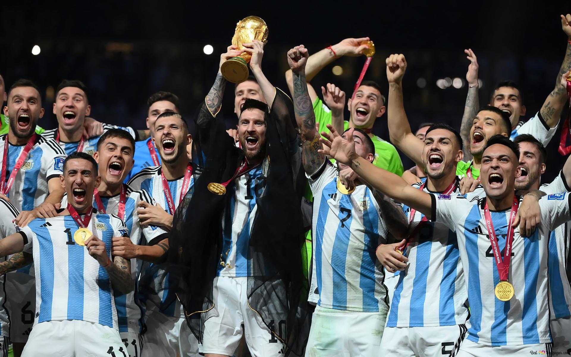 1920x1200 Fifa 2022 Winner Argentina Team 4K wallpaper download