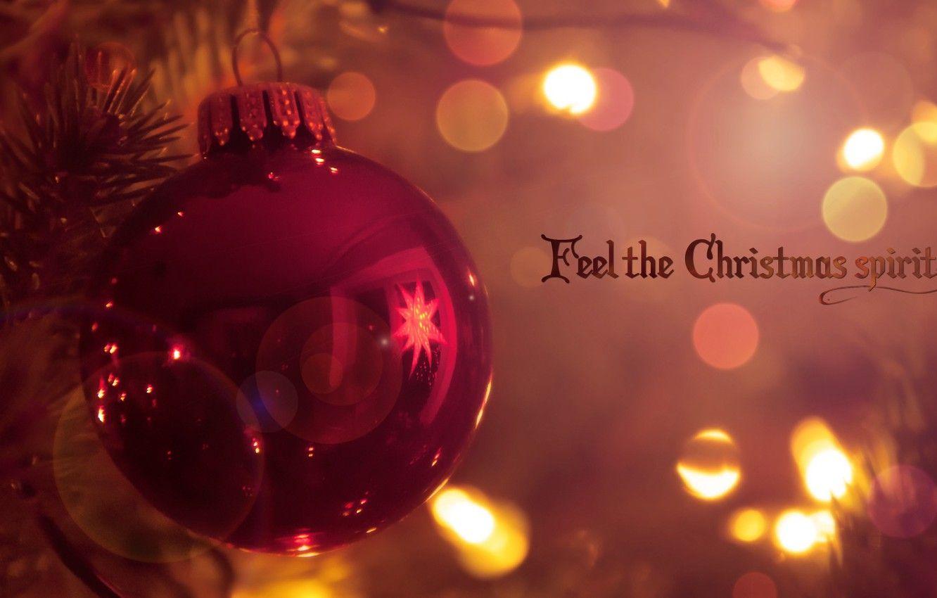 1332x850 Wallpaper light, reflection, holiday, the inscription, paint, toy, Christmas, colors, light, christmas, words, toy, words, bokeh, bokeh, 1920x1080 image for desktop, section новый год