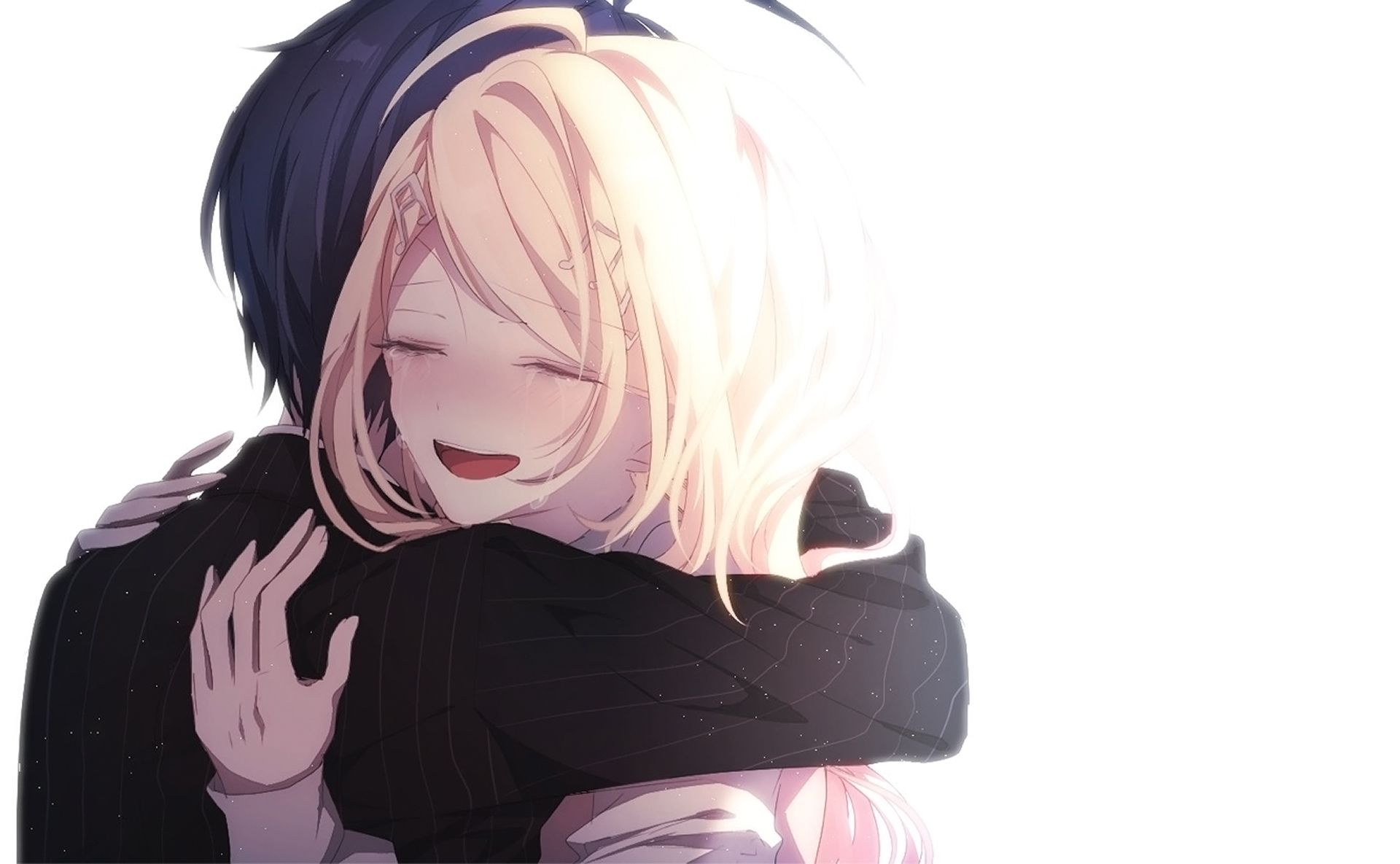 1920x1185 Danganronpa V3 HD: Shuichi & Kaede's Heartfelt Reunion Wallpaper by 深夜x1185