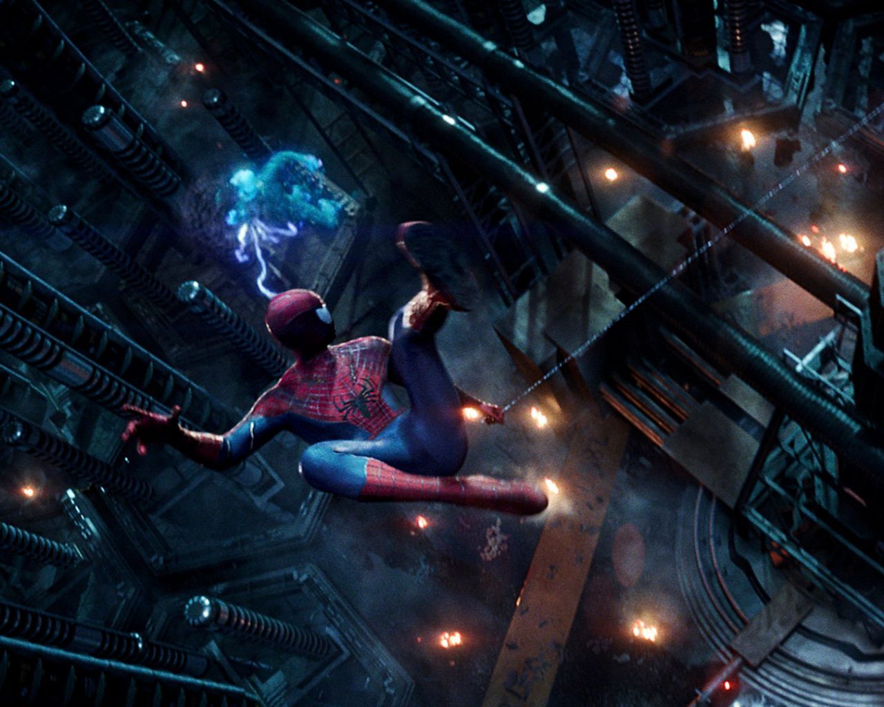 1280x1024 Spider Man Vs Electro Wallpaper