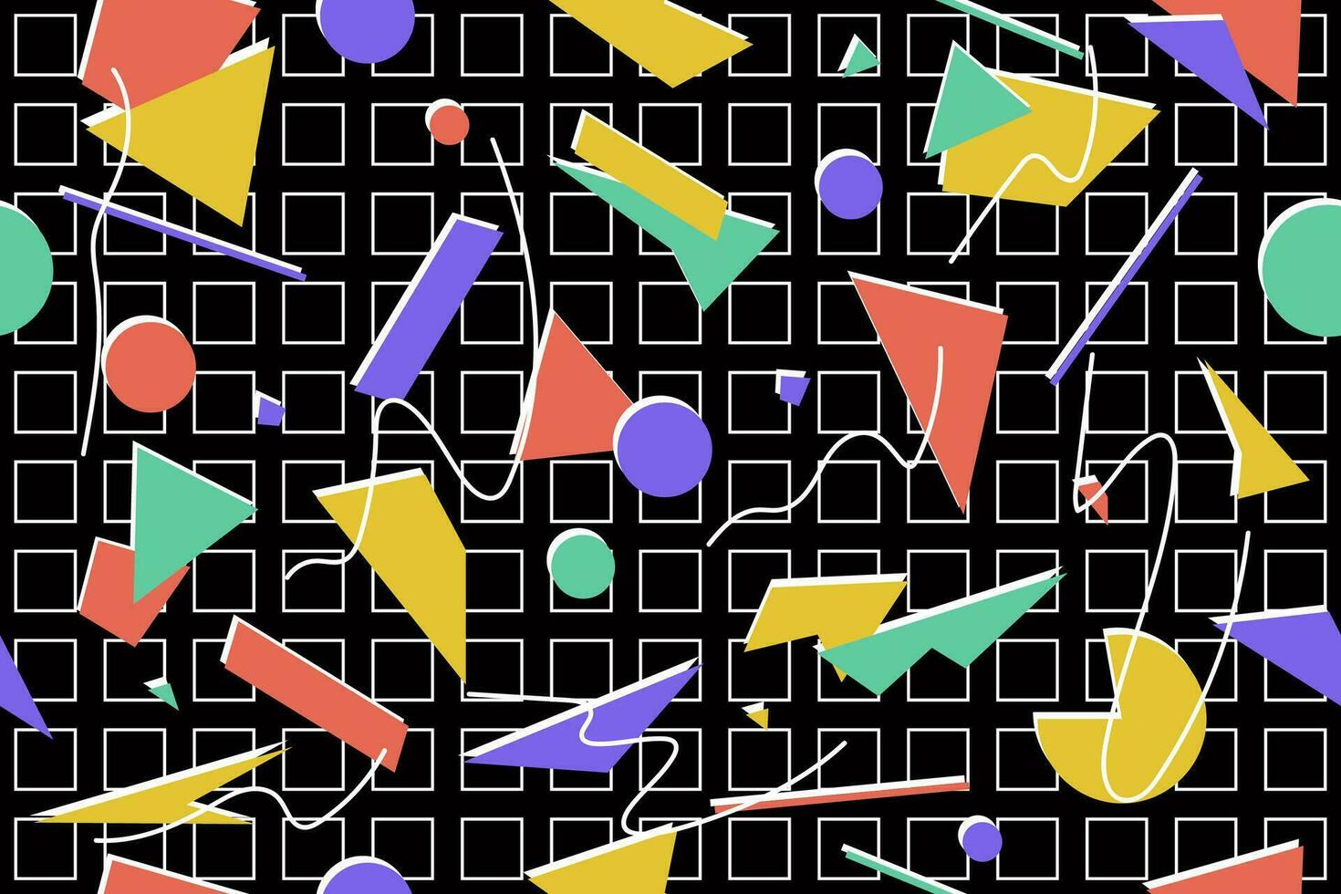 1470x980 90s seamless pattern colourful memphis style retro background or retro 80s wallpaper vector