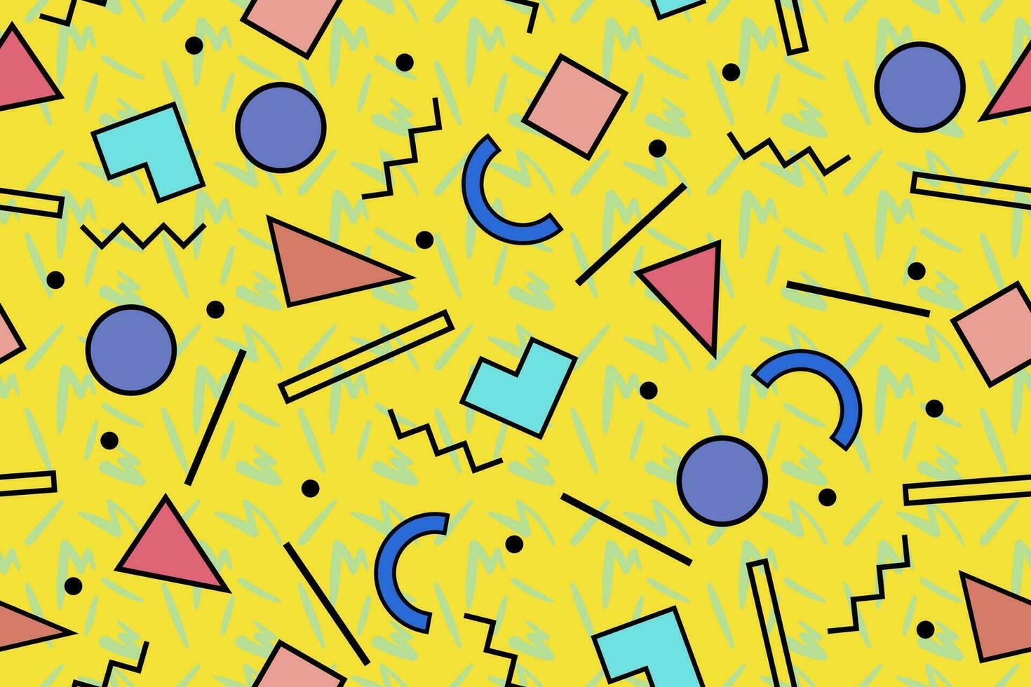 1470x980 90s seamless pattern colourful memphis style retro background or retro 80s wallpaper vector