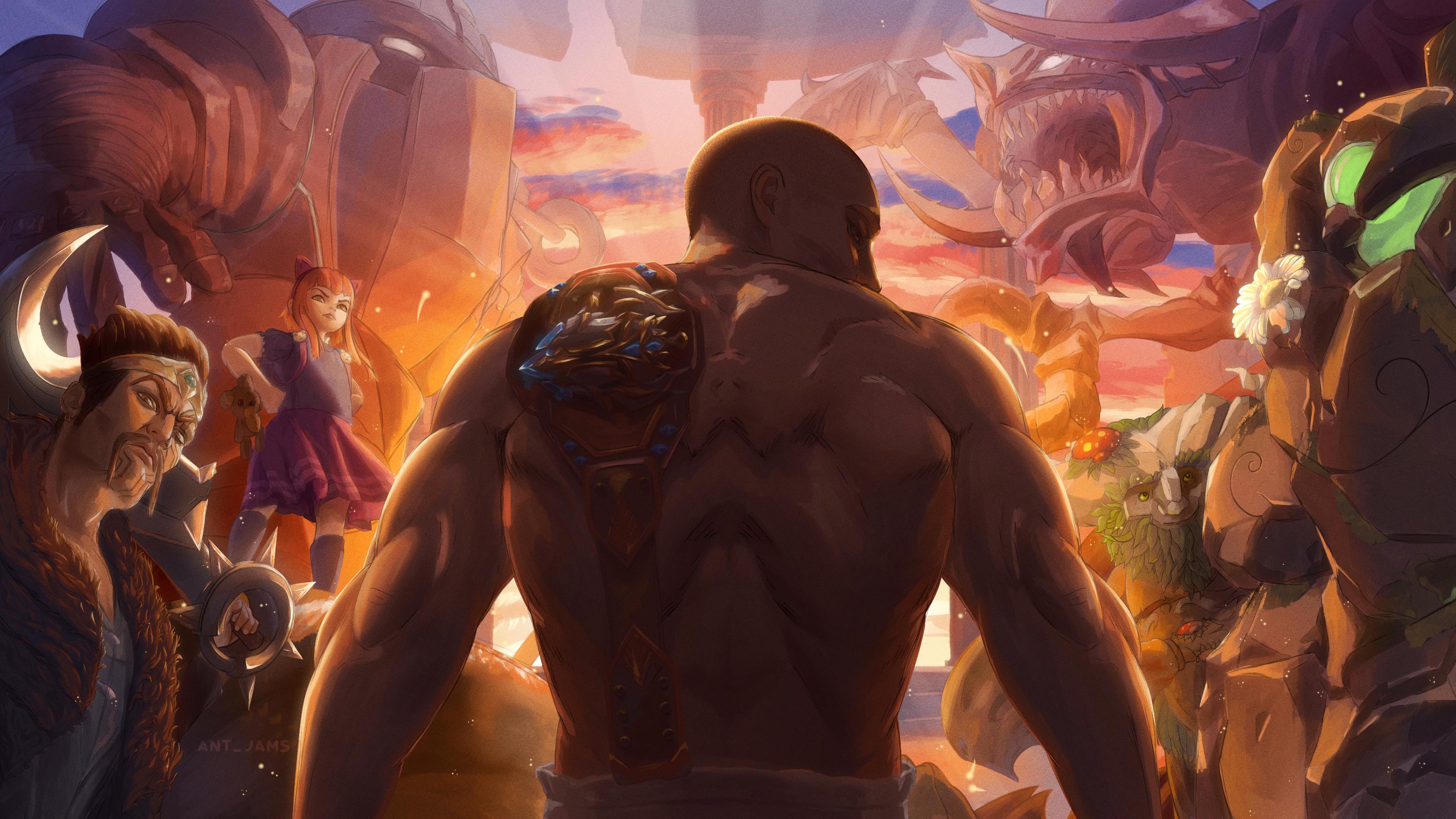 3110x1750 I drew T1 with his most used champs from each role challenge