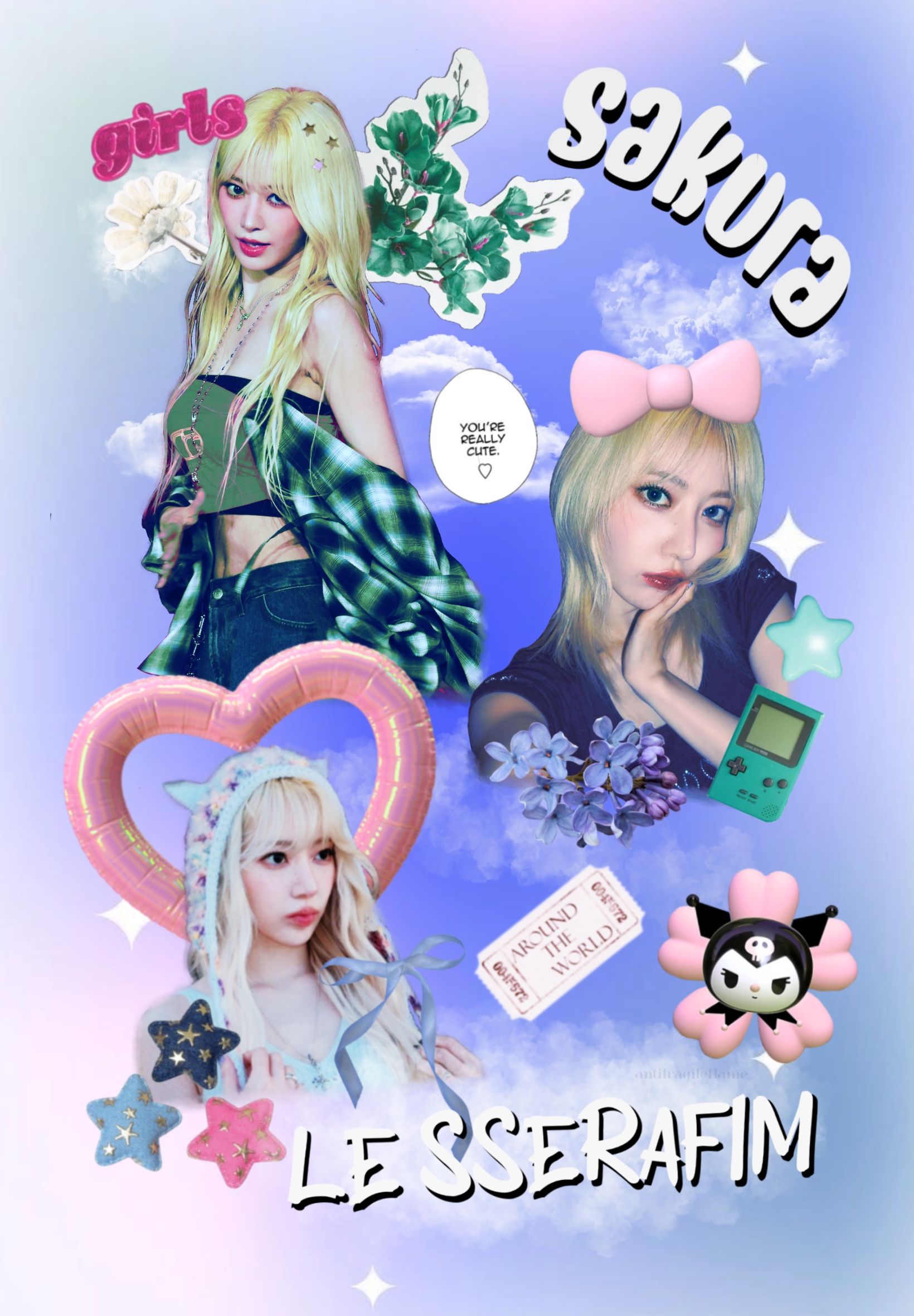 1640x2360 Sakura iPad wallpaper done for anyone to use! Im doing Eunchae next! :)