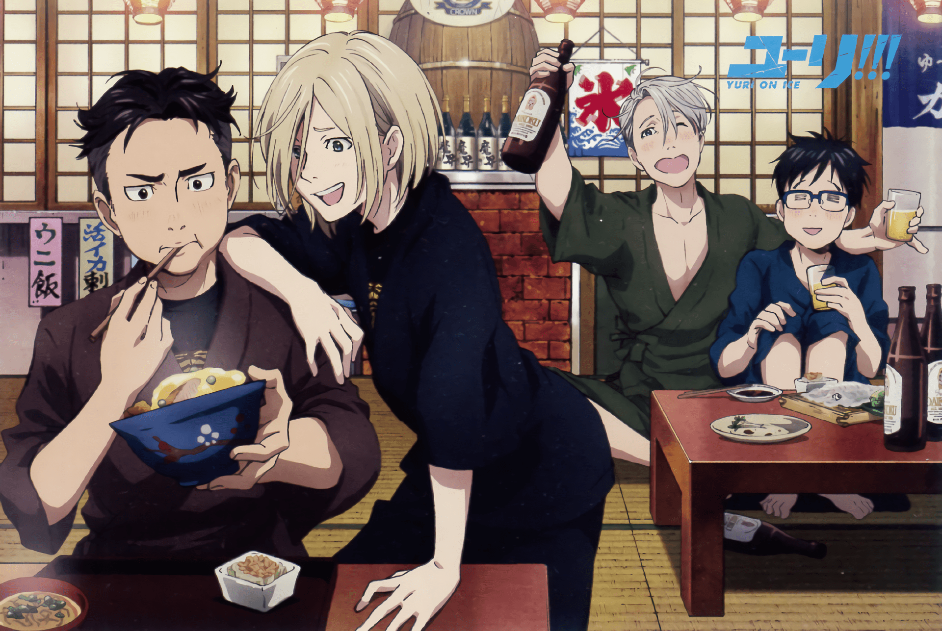 1920x1287 Yuri!!! on ICE HD Wallpaper: Dining with Yuri, Victor, Otabek, and Yuurix1287