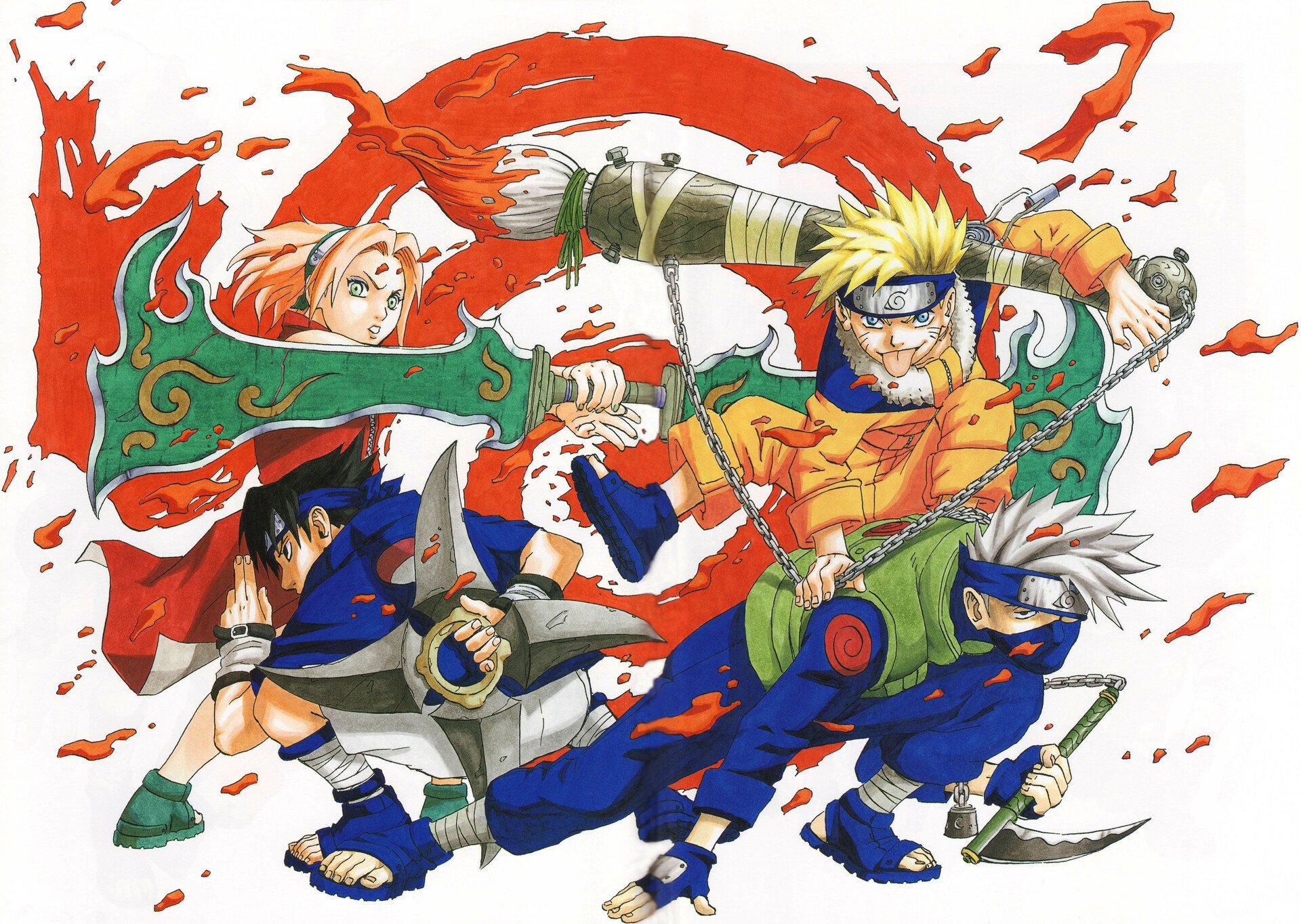 1920x1364 Naruto Team Action Wallpaper