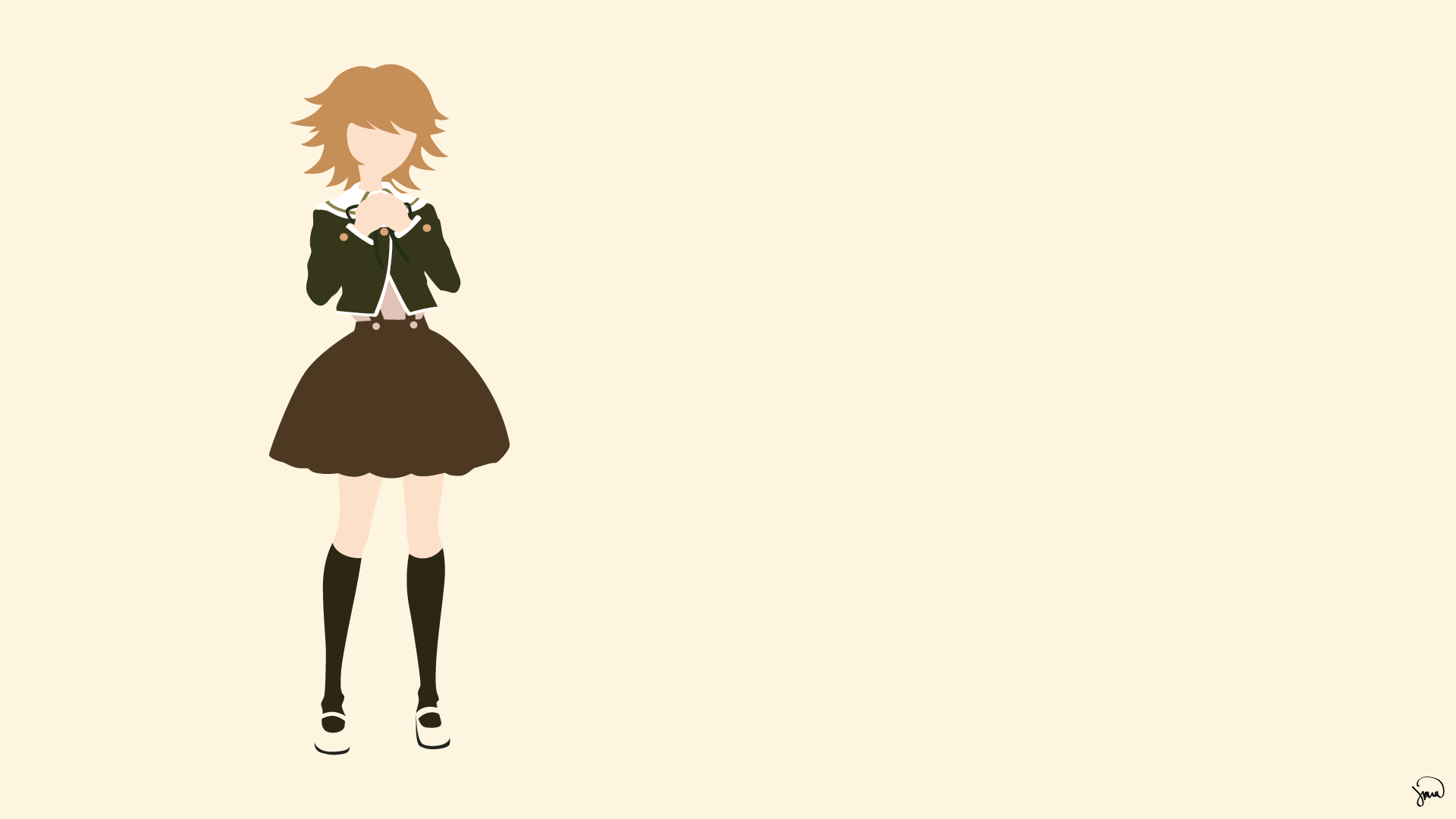 1920x1080 Chihiro Fujisaki HD Anime Wallpaper. Danganronpa Style