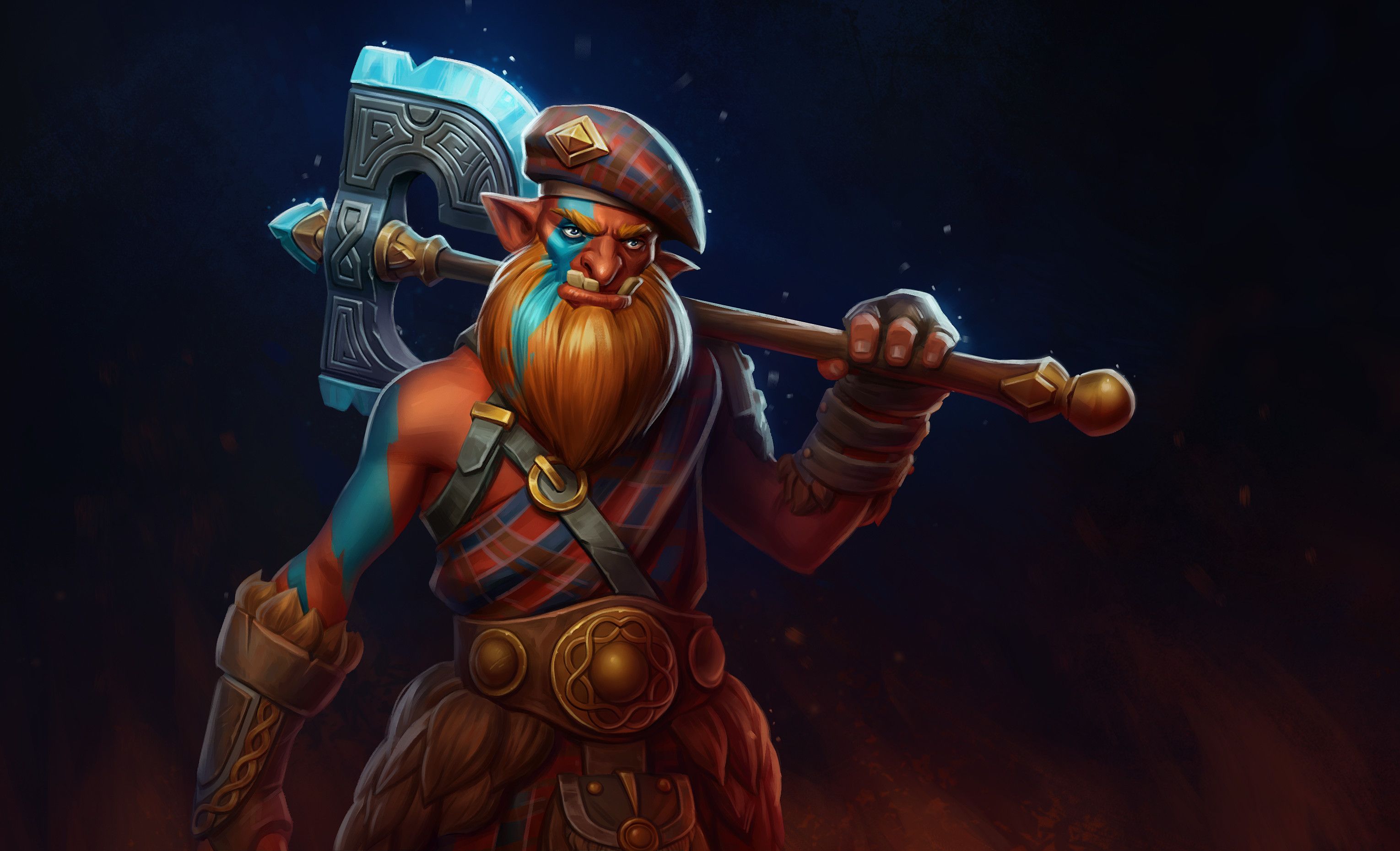 3059x1859 DOTA 2 Troll Warlord: Highlander's Heritage Art Skin