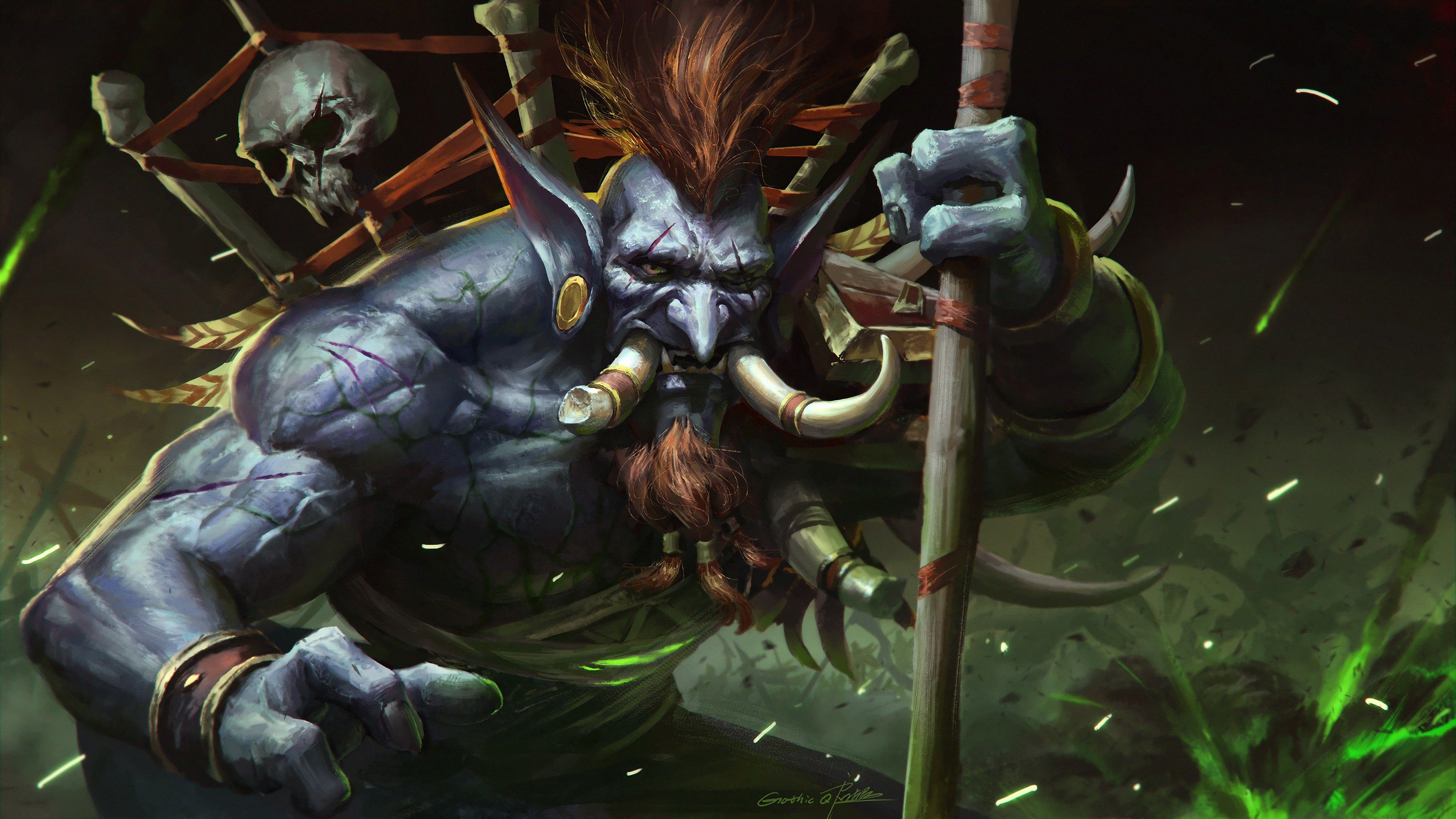 3840x2160 Download Fantasy Troll HD Wallpaper