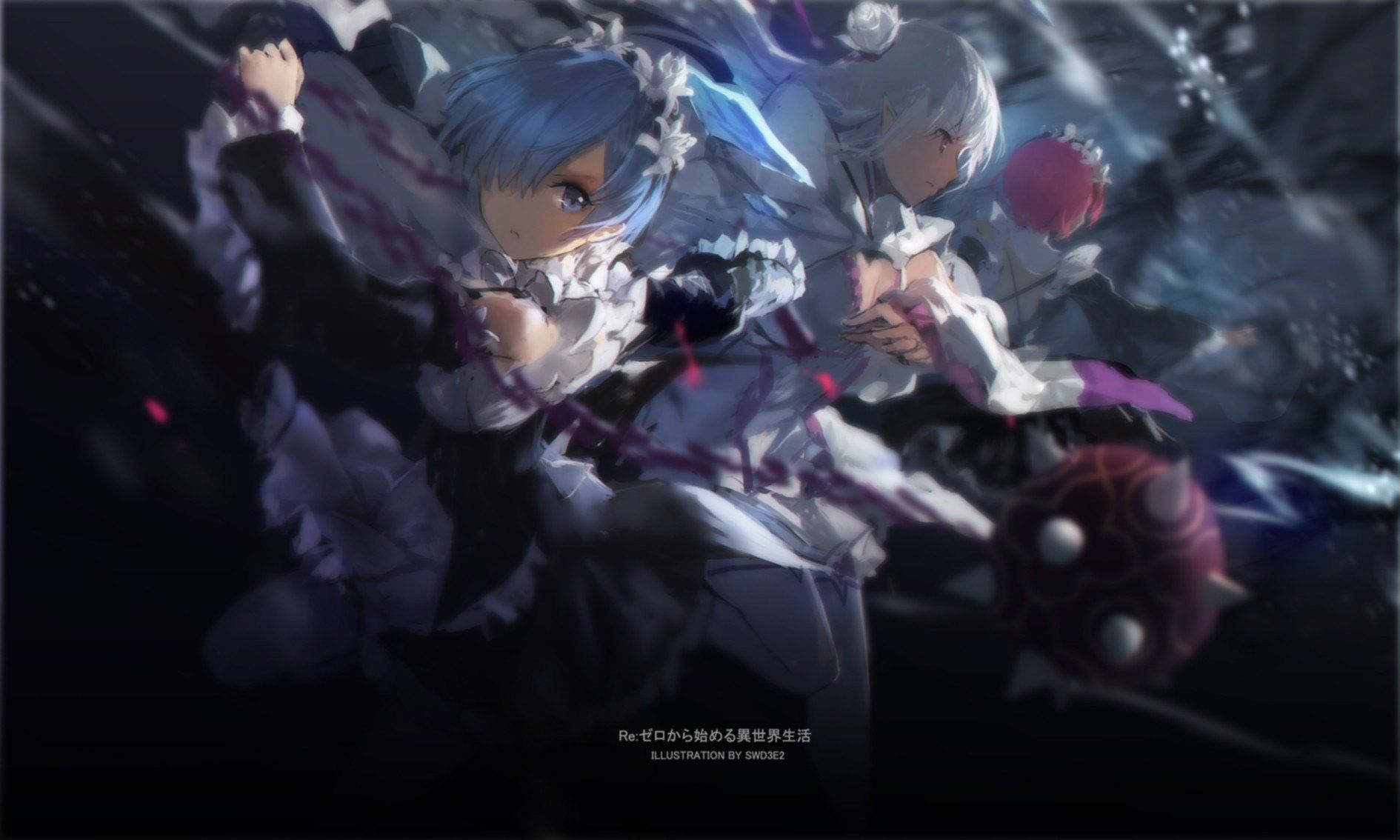 1890x1134 Ram (Re:Zero) HD Wallpaper Desktop Image and Photo