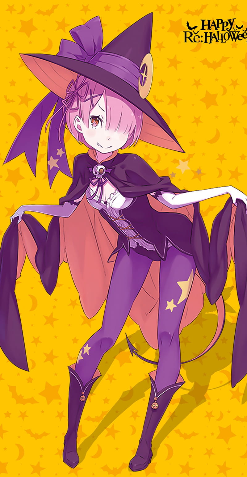 800x1544 Re zero Ram, halloween, re zero, HD phone wallpaper