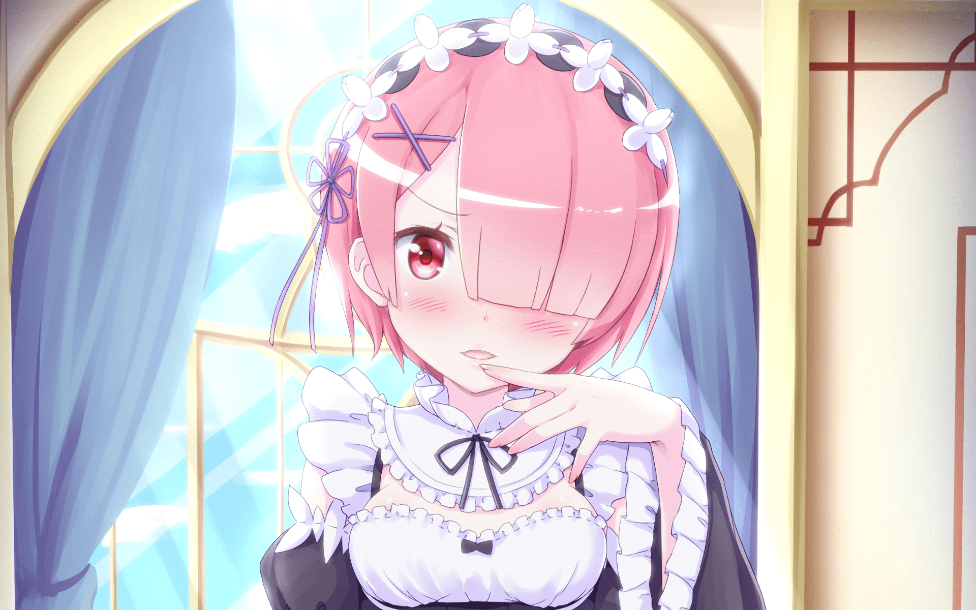 1920x1200 HD Wallpaper of Ram from Re:ZERO Life in Another Worldx1200