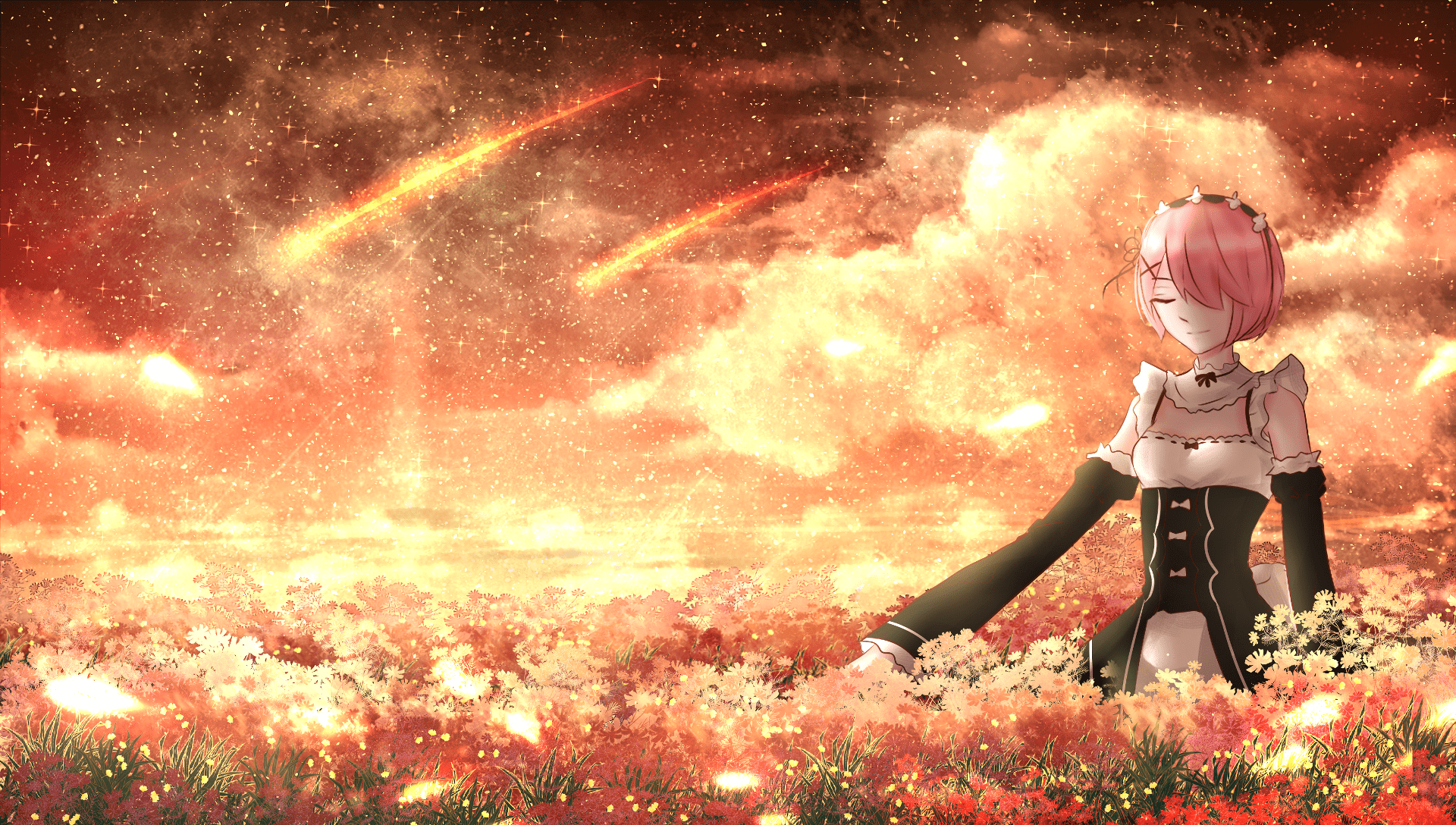 1920x1088 Ram (Re:ZERO) Wallpaper and Background: Free HD Download