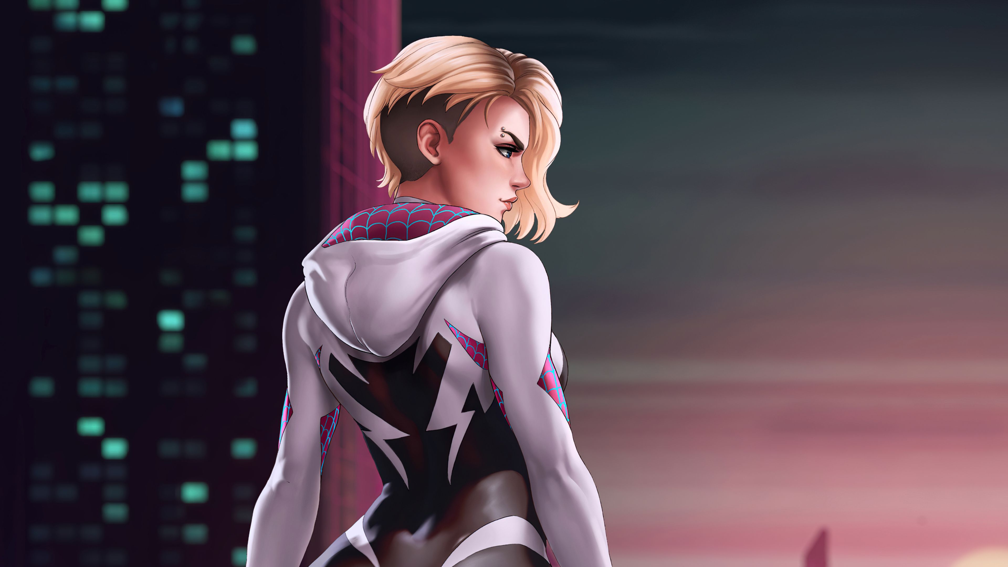 3840x2160 Spider Gwen Marvel Art [3840x2160]