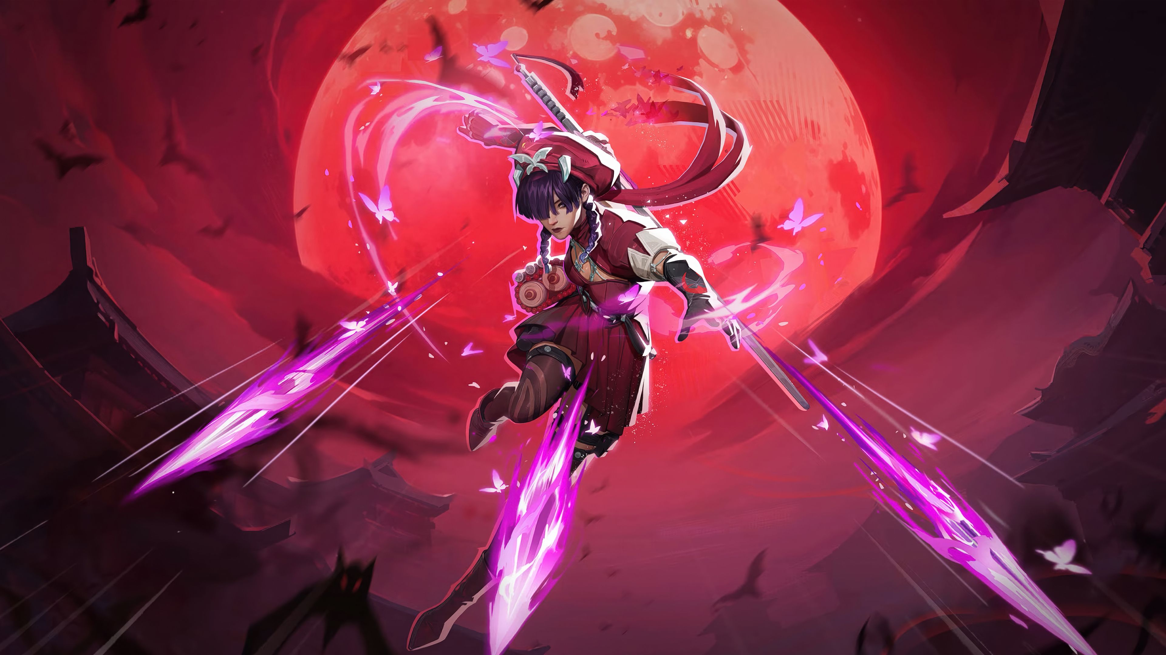 3840x2160 Psylocke Marvel Rivals Blood Kariudo Wallpaper 4K HD PC