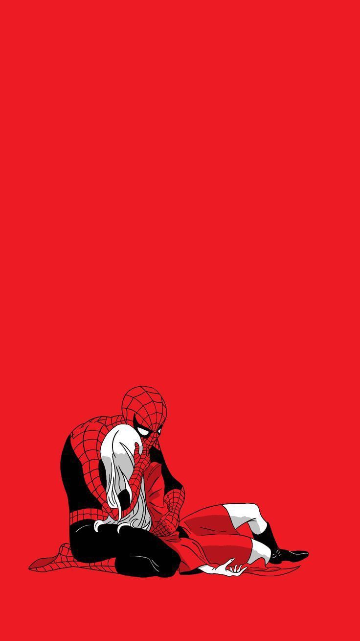 736x1308 Gwen stacy comic wallpaper. Spiderman hugging grave, Spiderman and gwen wallpaper, Spider verse