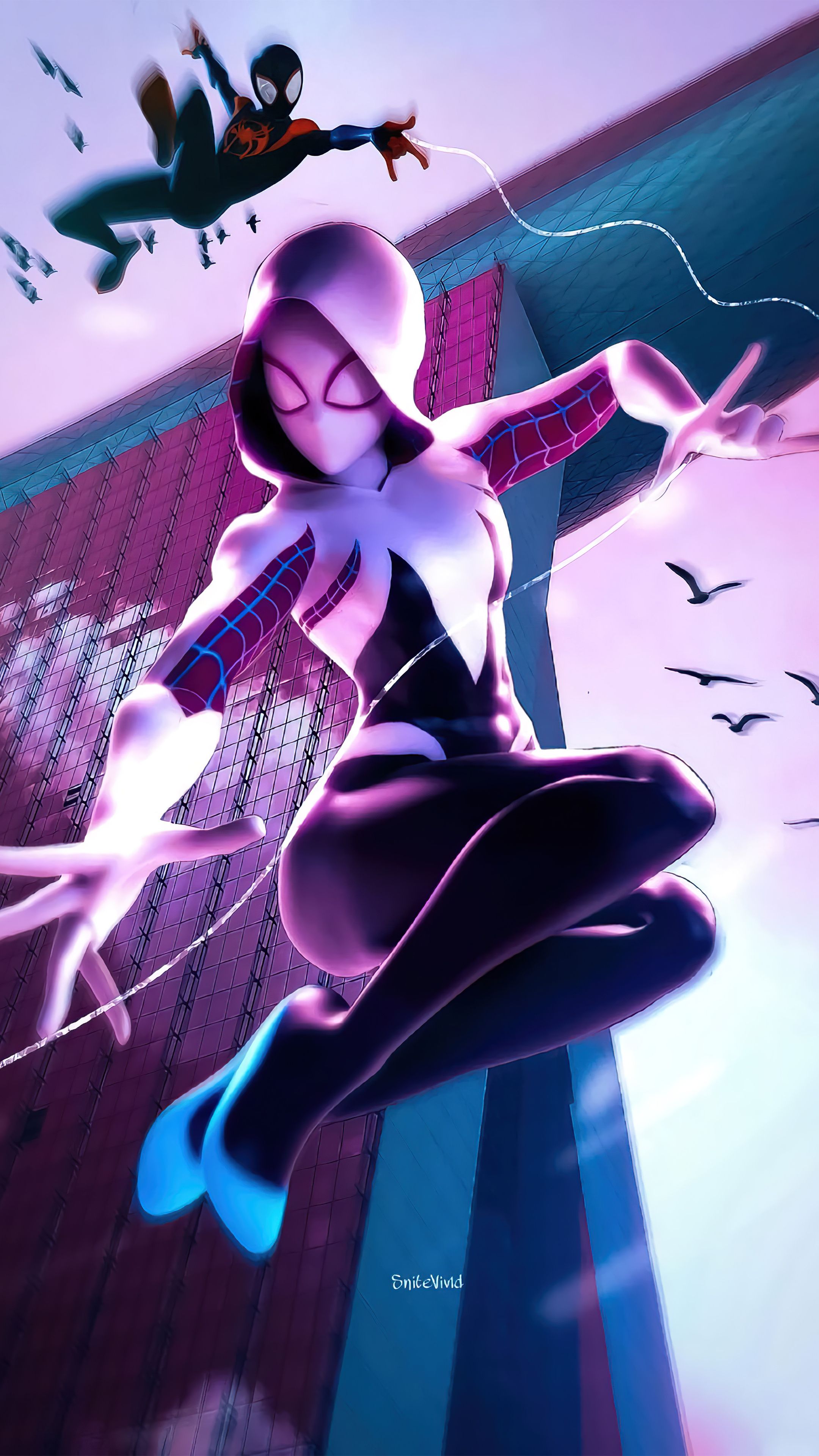 2160x3840 Gwen Stacy (Spider Man) Wallpaper